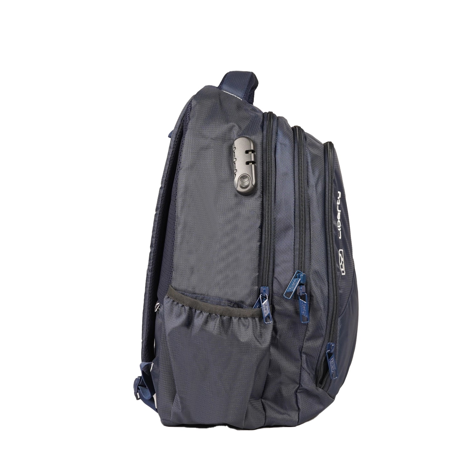 Liberty Edge 34L Navy Blue Anti-Theft Laptop Backpack With Raincover