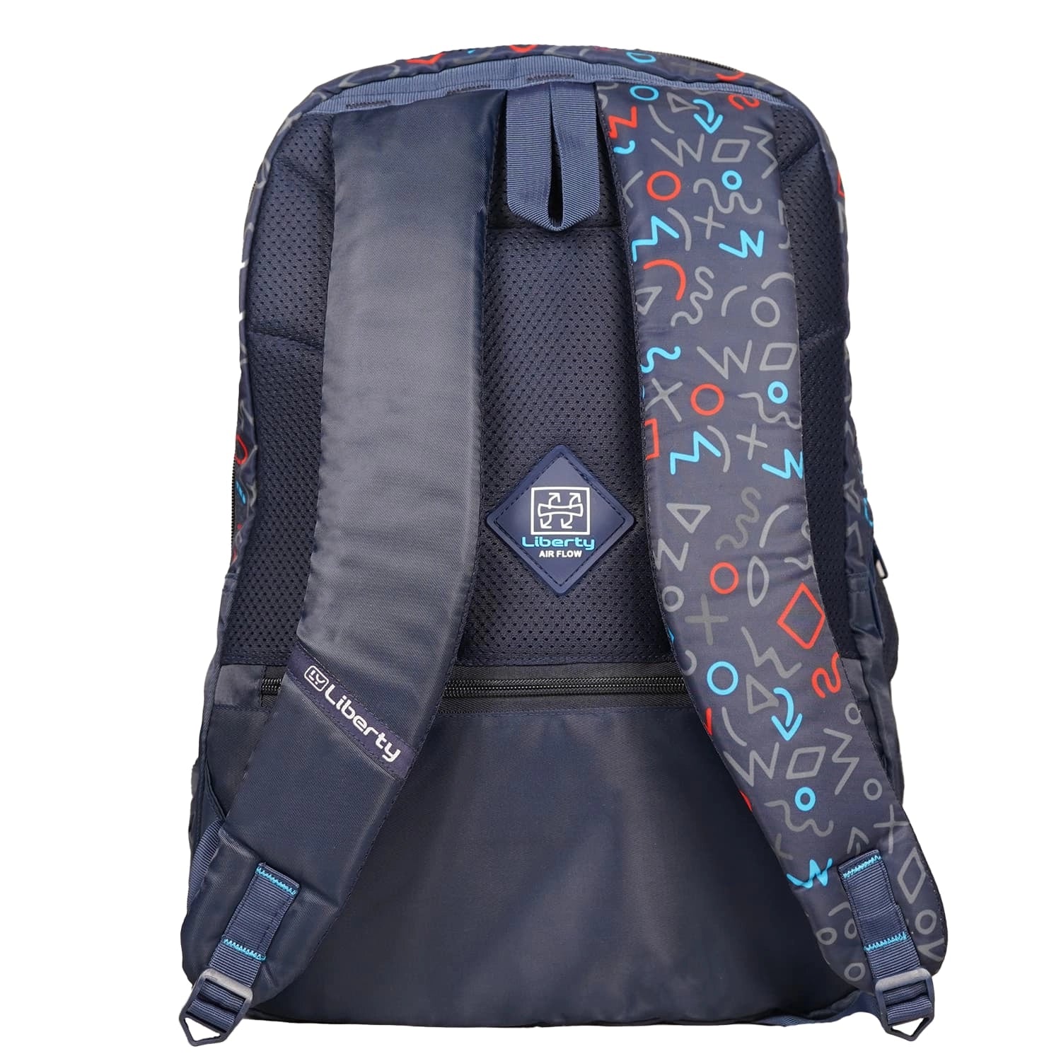 Liberty PatternPlay Navy Blue 30L Waterproof School Backpack With Raincover