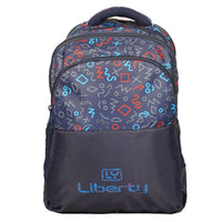 Liberty PatternPlay Navy Blue 30L Waterproof School Backpack With Raincover