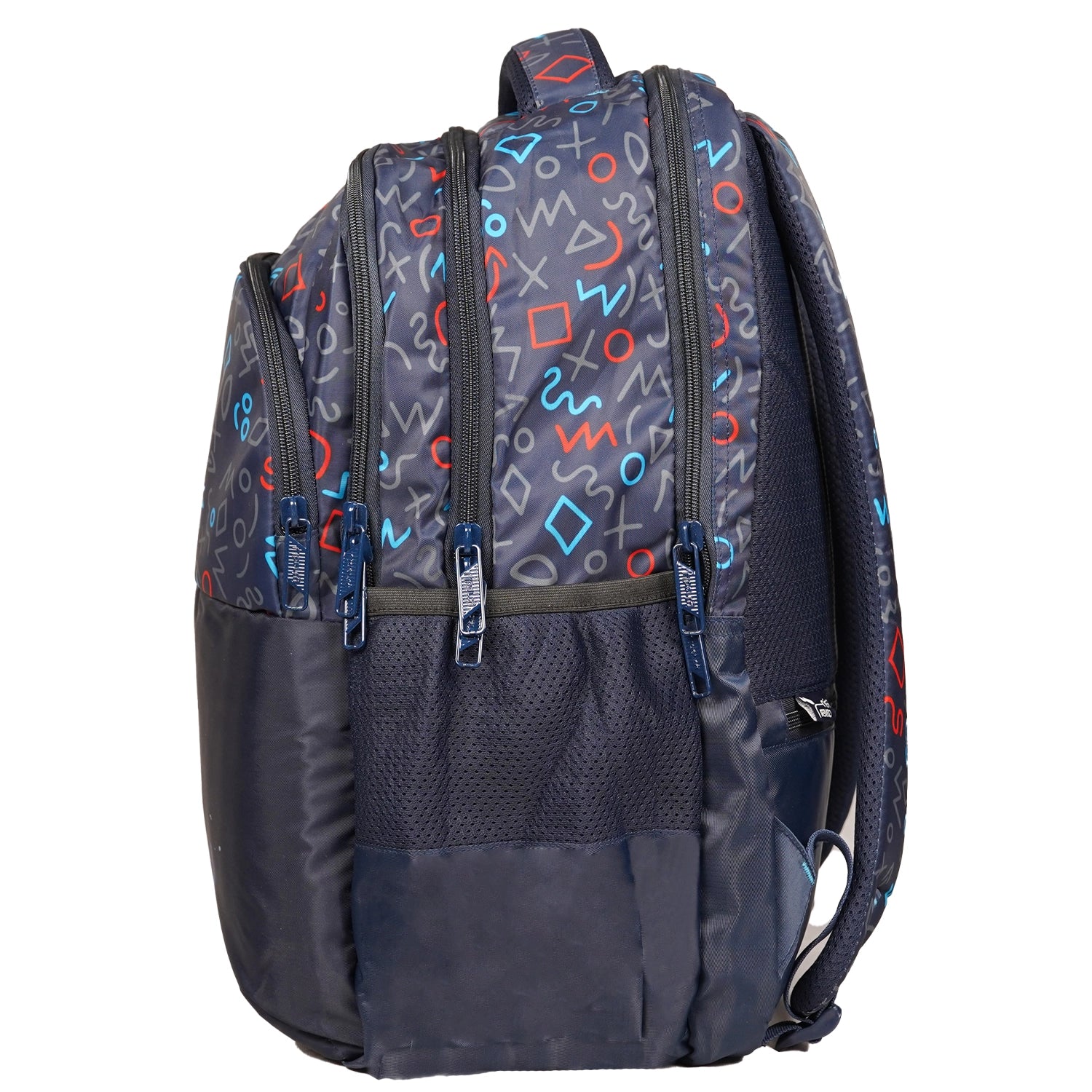 Liberty PatternPlay Navy Blue 30L Waterproof School Backpack With Raincover