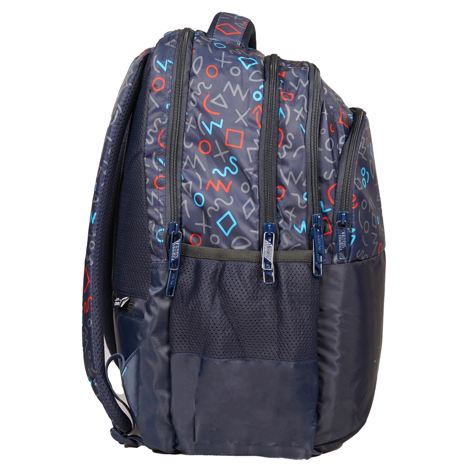 Liberty PatternPlay Navy Blue 30L Waterproof School Backpack With Raincover