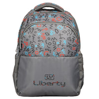 Liberty PatternPlay Grey 30L Waterproof School Backpack With Raincover