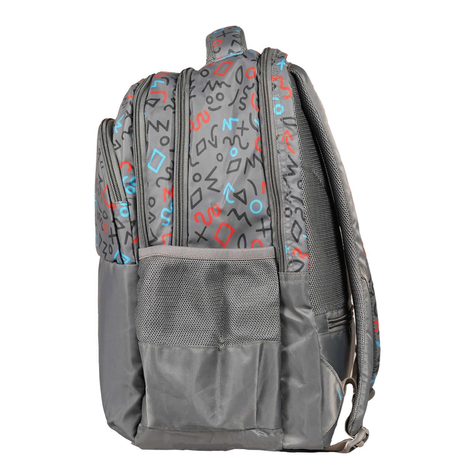 Liberty PatternPlay Grey 30L Waterproof School Backpack With Raincover