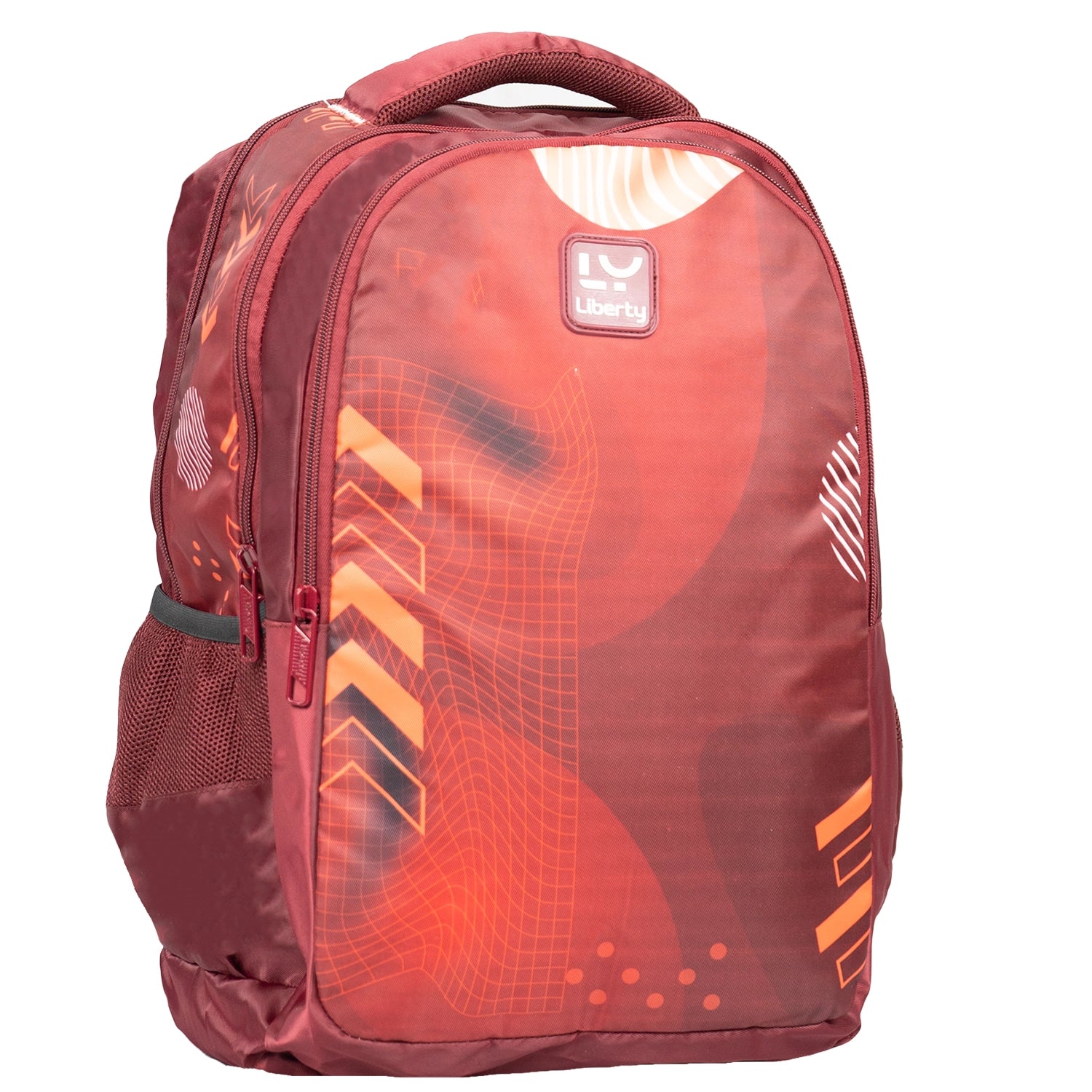 Liberty TechWave Burgundy 26L Waterproof School Backpack With Raincover