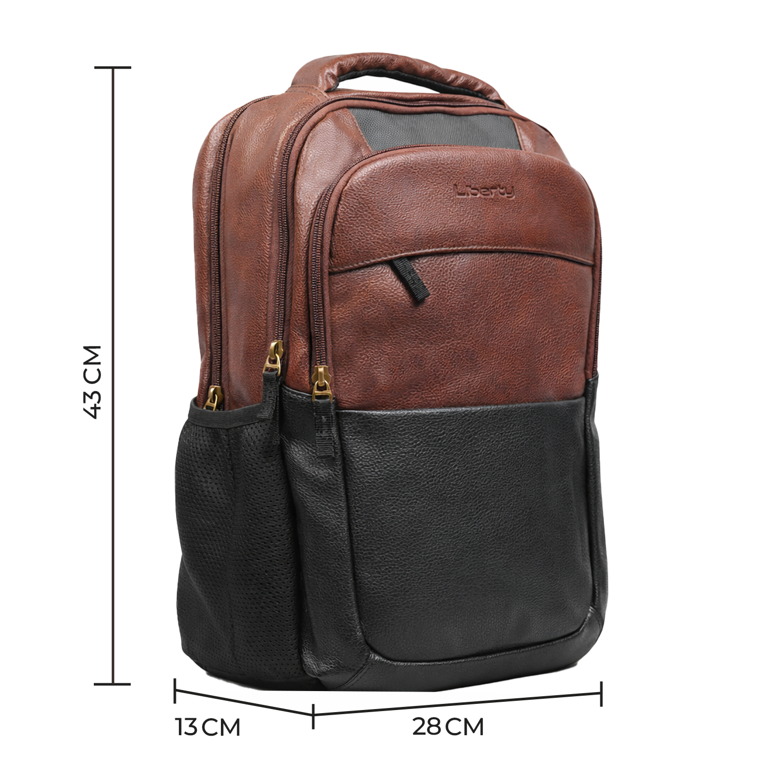 Liberty Regent Brown 16L Laptop Backpack With Raincover