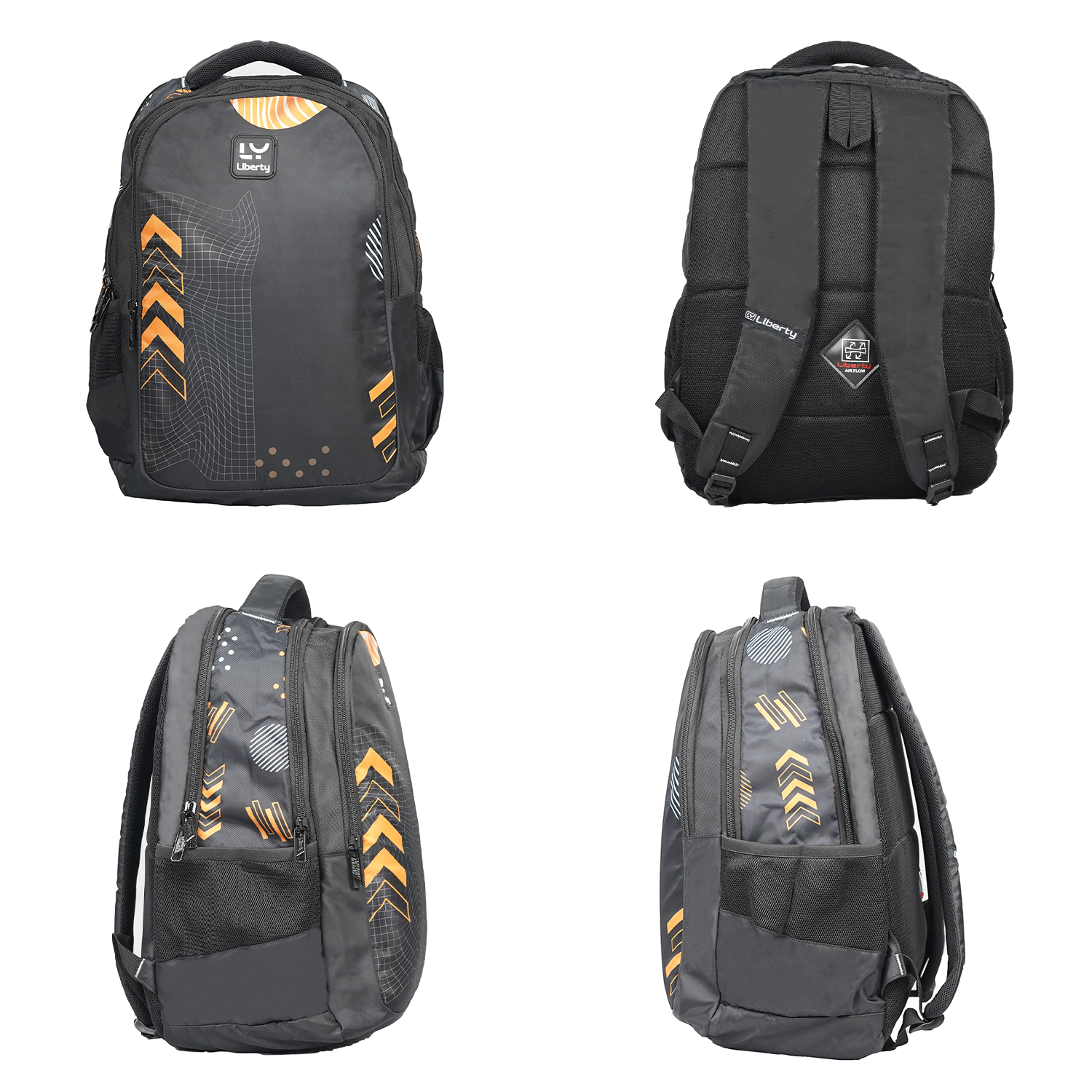 Liberty TechWave Black 26L Waterproof School Backpack With Raincover