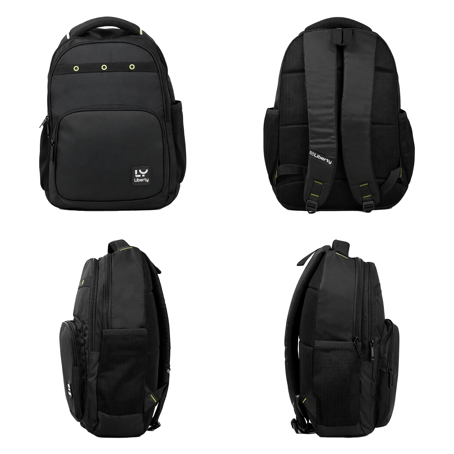 Liberty Stride Black 16L Laptop Backpack With Raincover