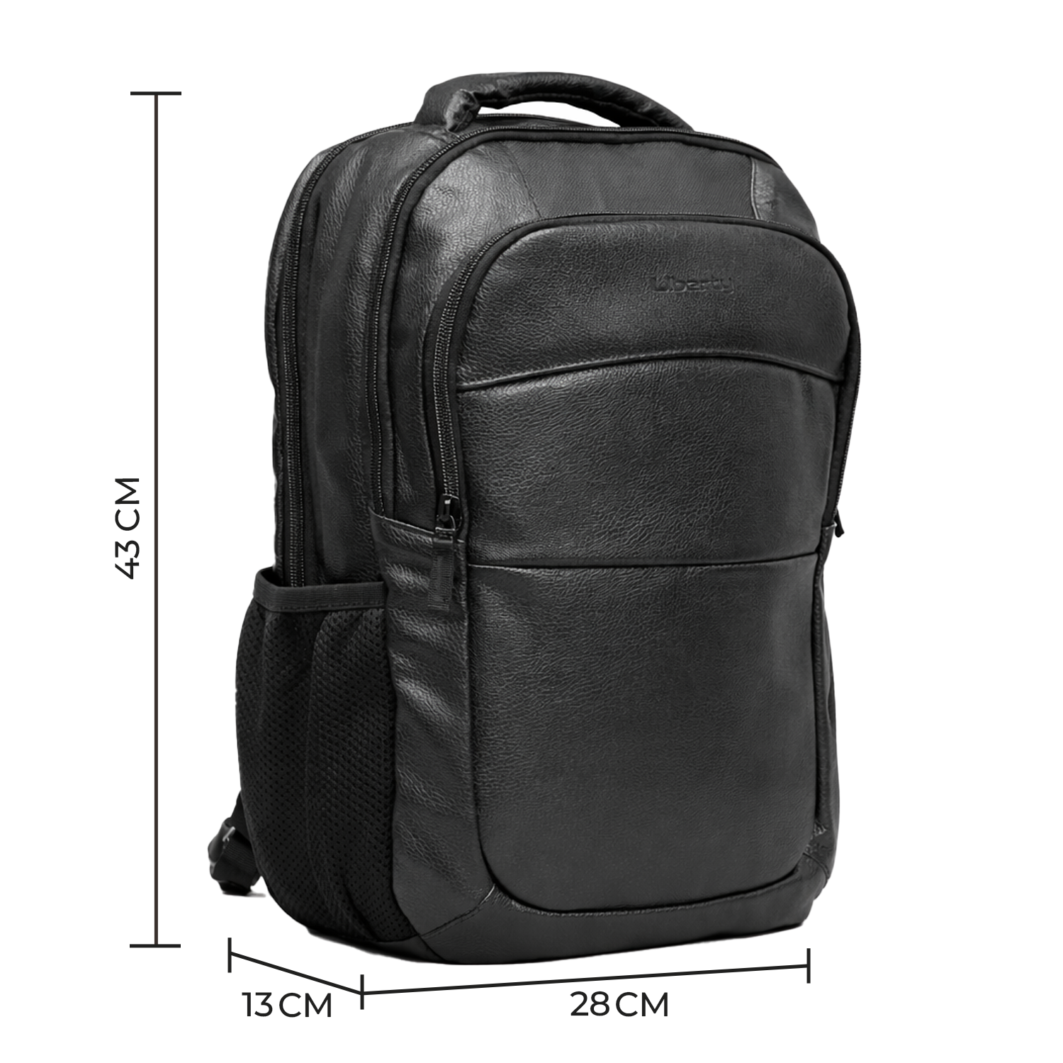 Liberty Regent Black 16L Laptop Backpack With Raincover