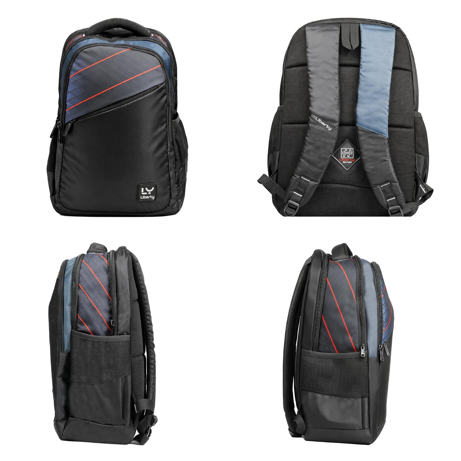 Liberty CyberCore Black 26L Waterproof School Backpack With Raincover