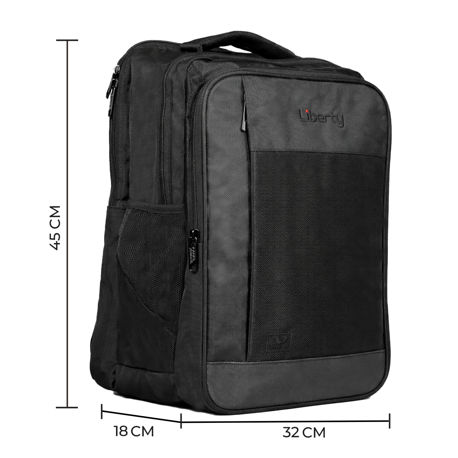 Liberty WorkGo Black 26L Laptop Backpack With Raincover