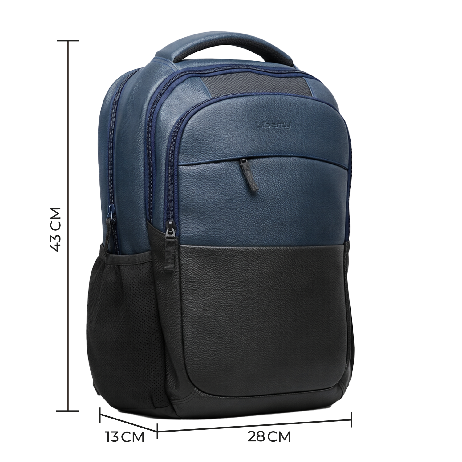 Liberty Regent Navy Blue 16L Laptop Backpack With Raincover