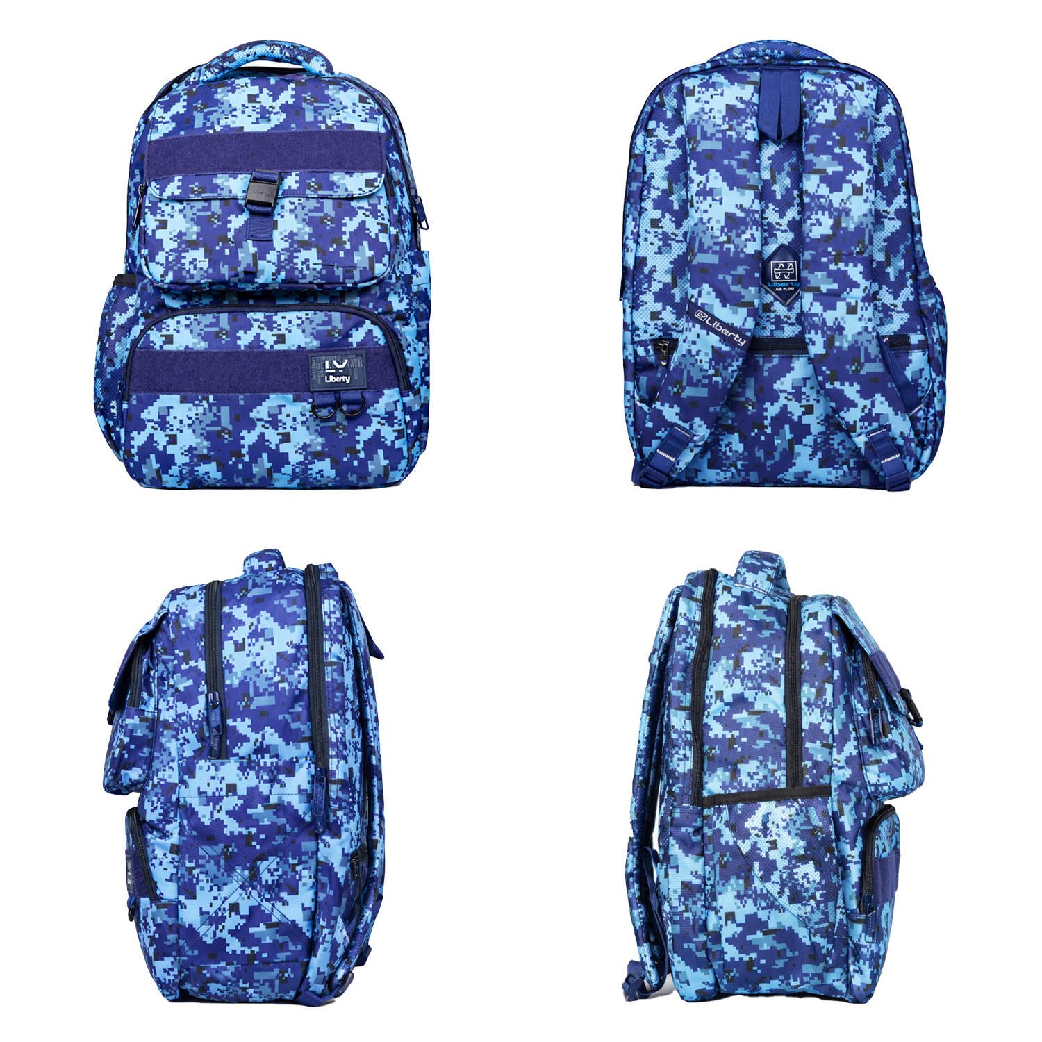 Liberty Ranger Blue 28L School Backpack With Raincover