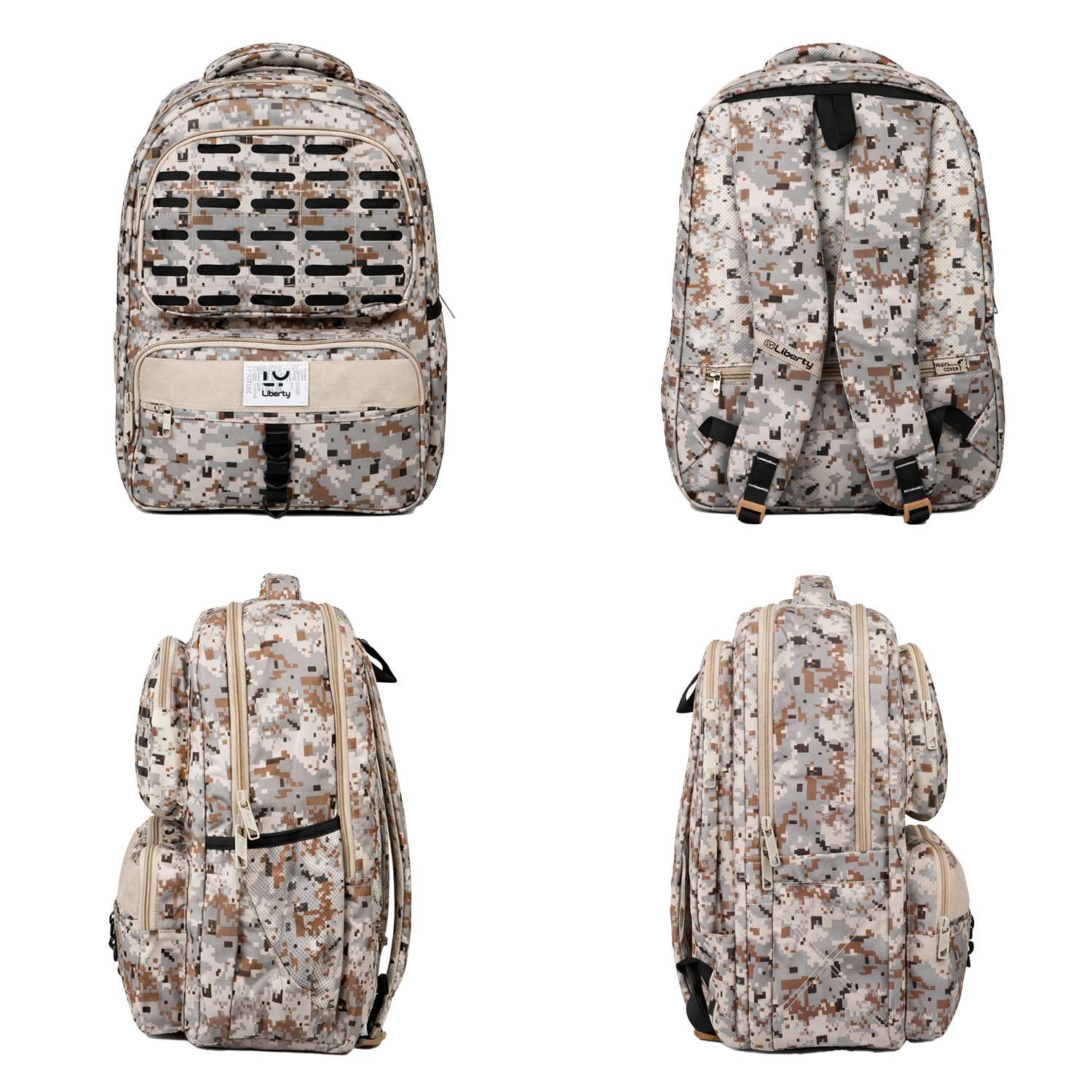 Liberty AllTerrian Beige 28L School Backpack With Raincover