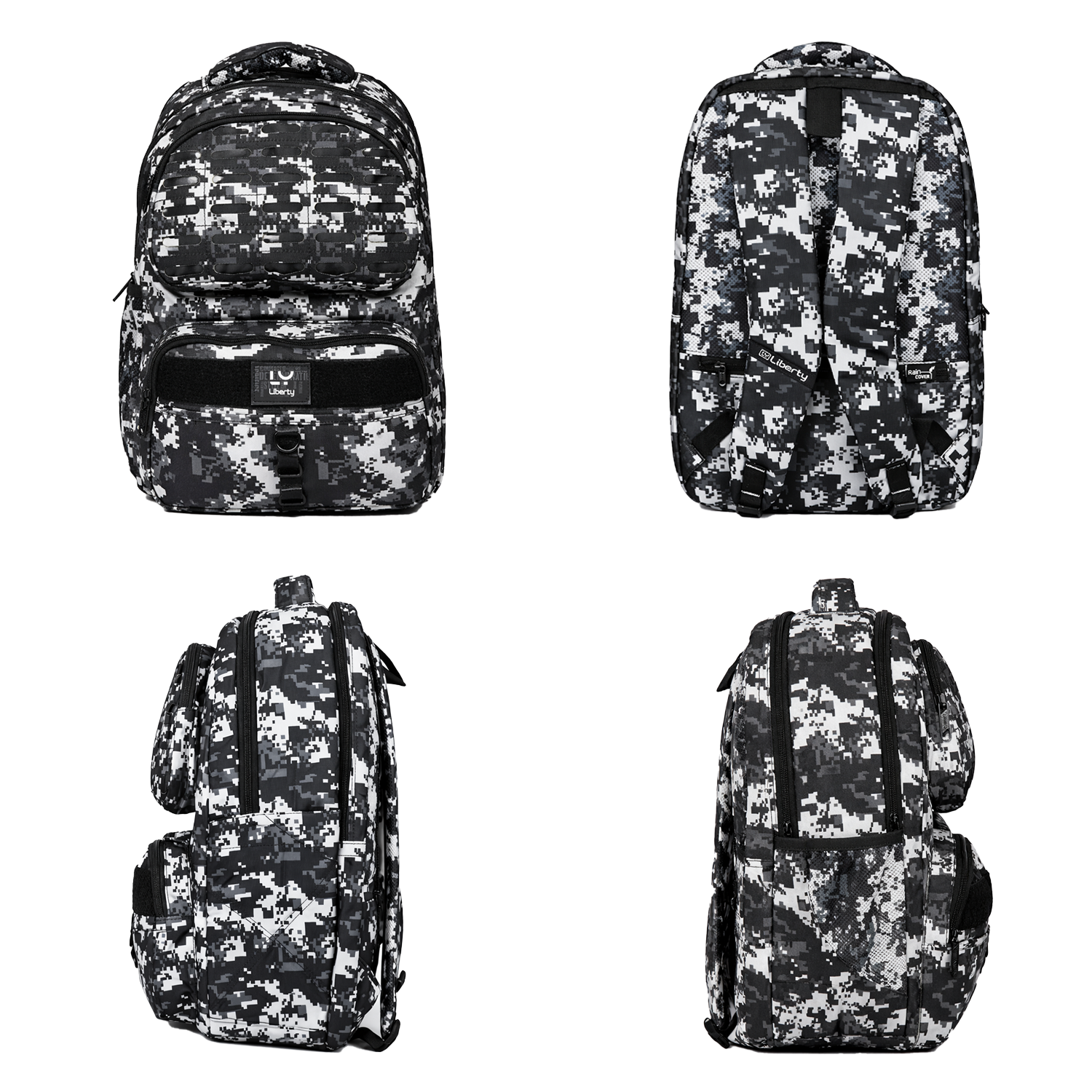 Liberty AllTerrian Black 28L School Backpack With Raincover