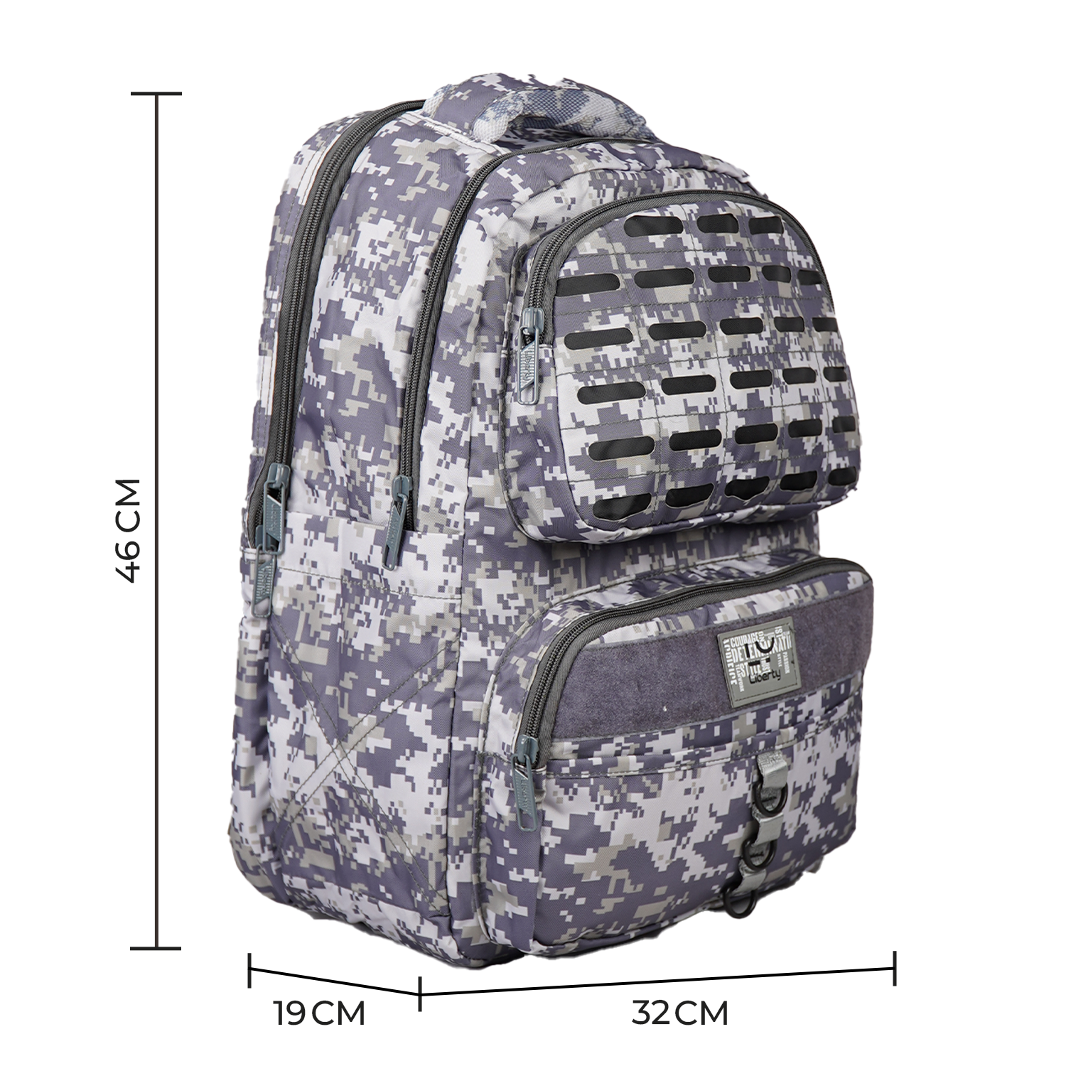 Liberty AllTerrian Grey 28L School Backpack With Raincover
