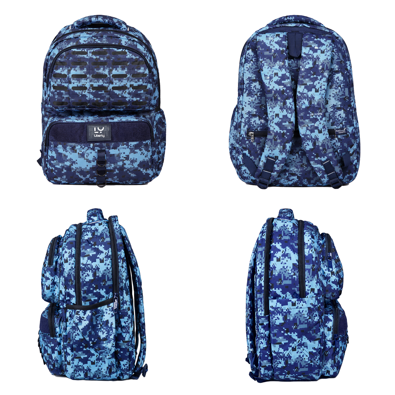 Liberty AllTerrian Blue 28L School Backpack With Raincover