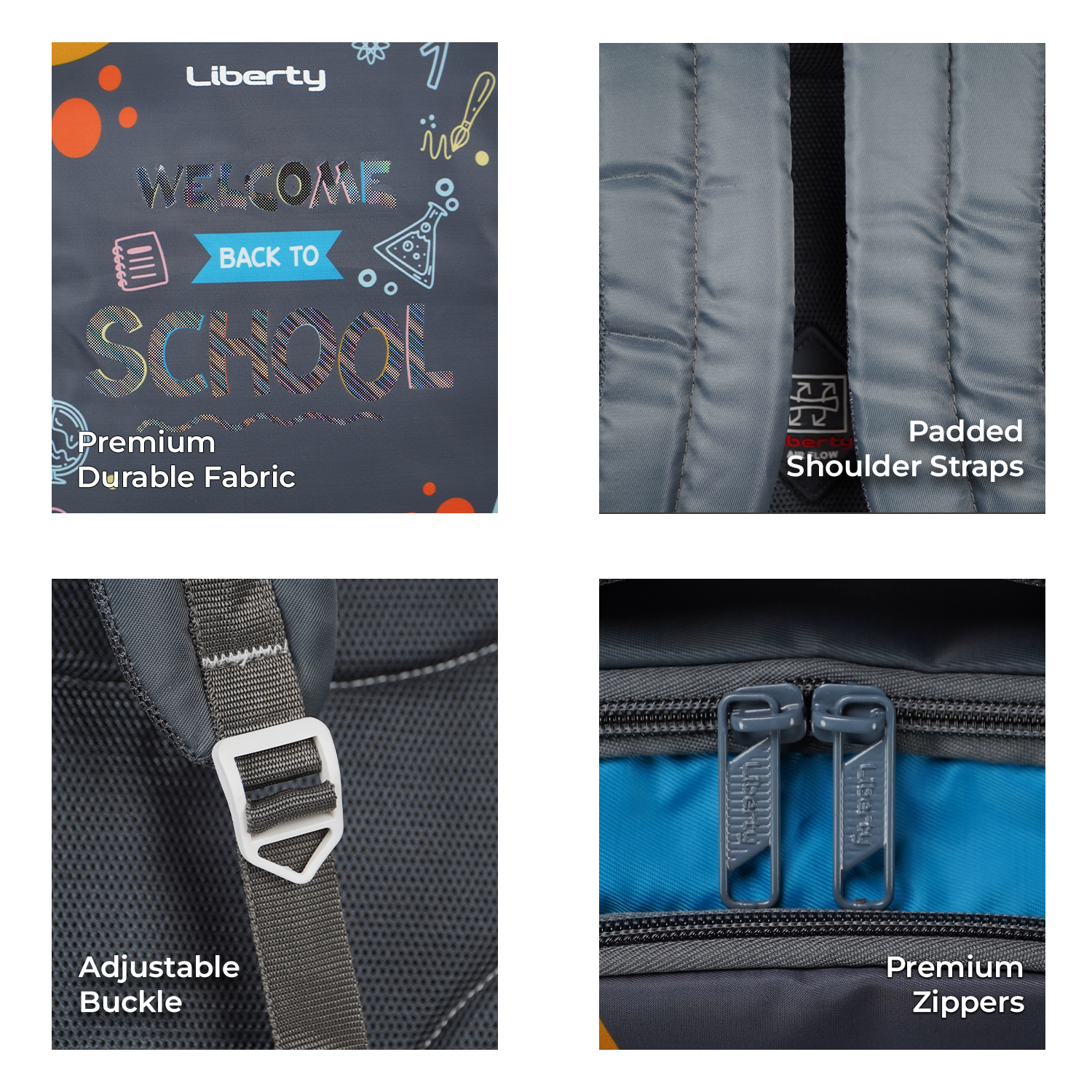 Liberty Back To School 26L Waterproof School Backpack With Raincover