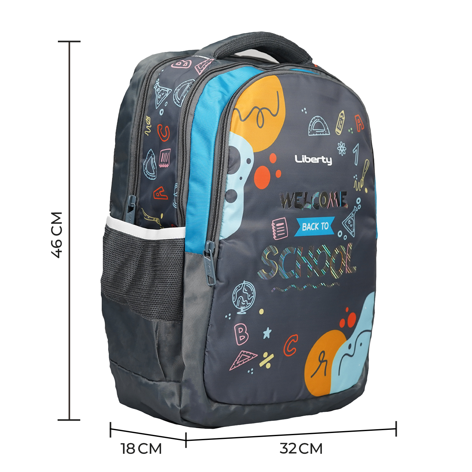 Liberty Back To School 26L Waterproof School Backpack With Raincover