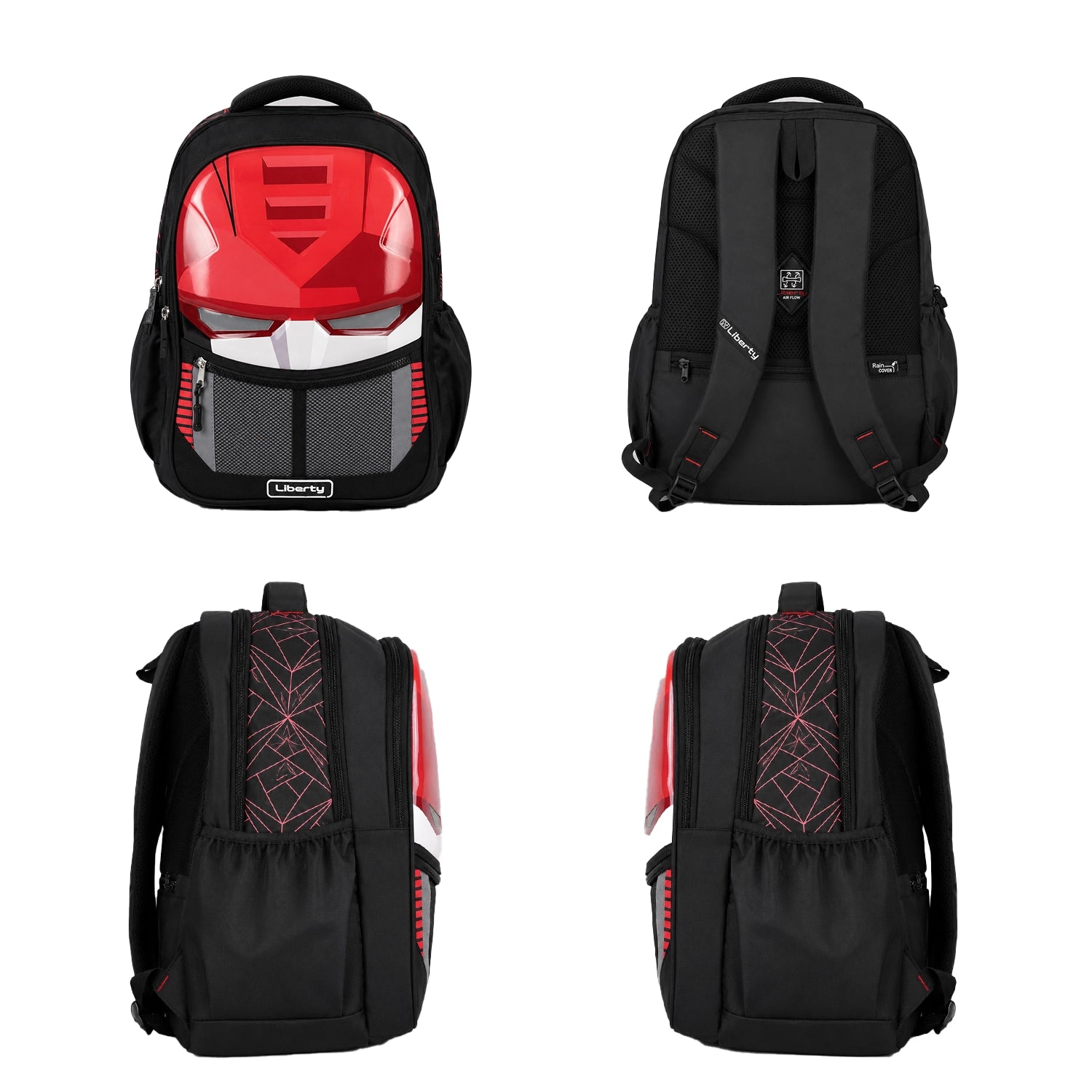 Liberty Botpack LED Eyes 24L Red School Backpack With Raincover