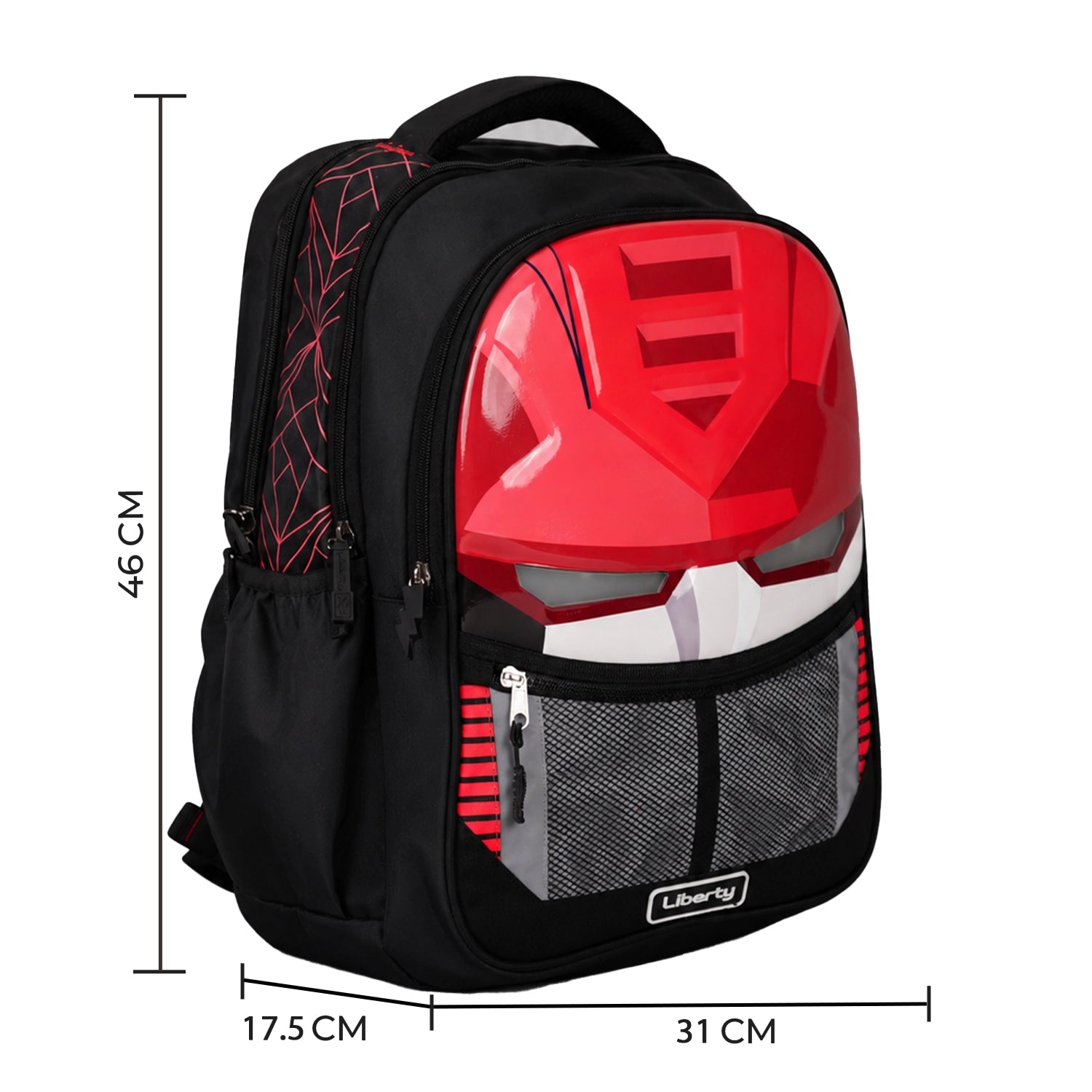 Liberty Botpack LED Eyes 24L Red School Backpack With Raincover