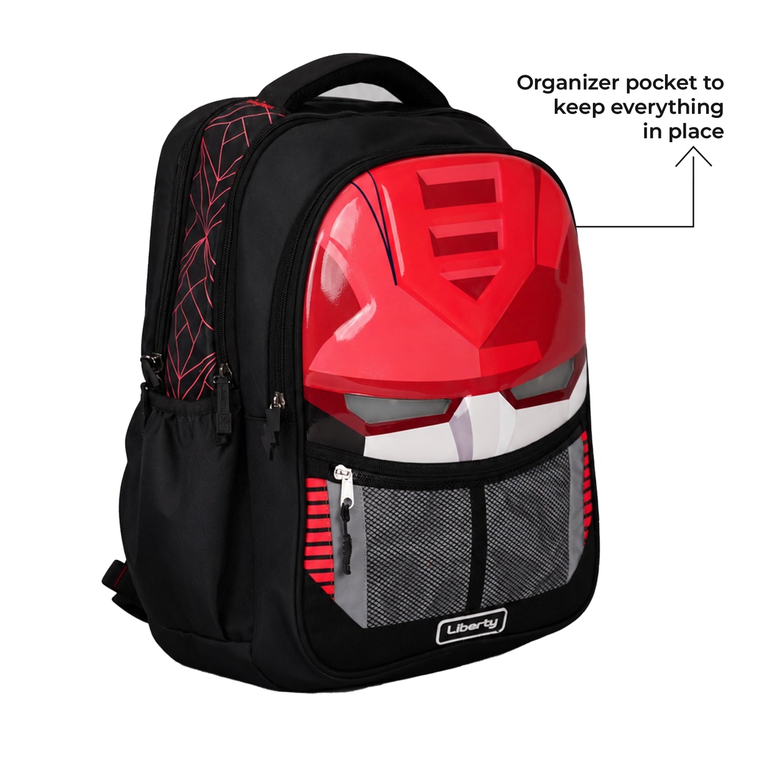 Liberty Botpack LED Eyes 24L Red School Backpack With Raincover