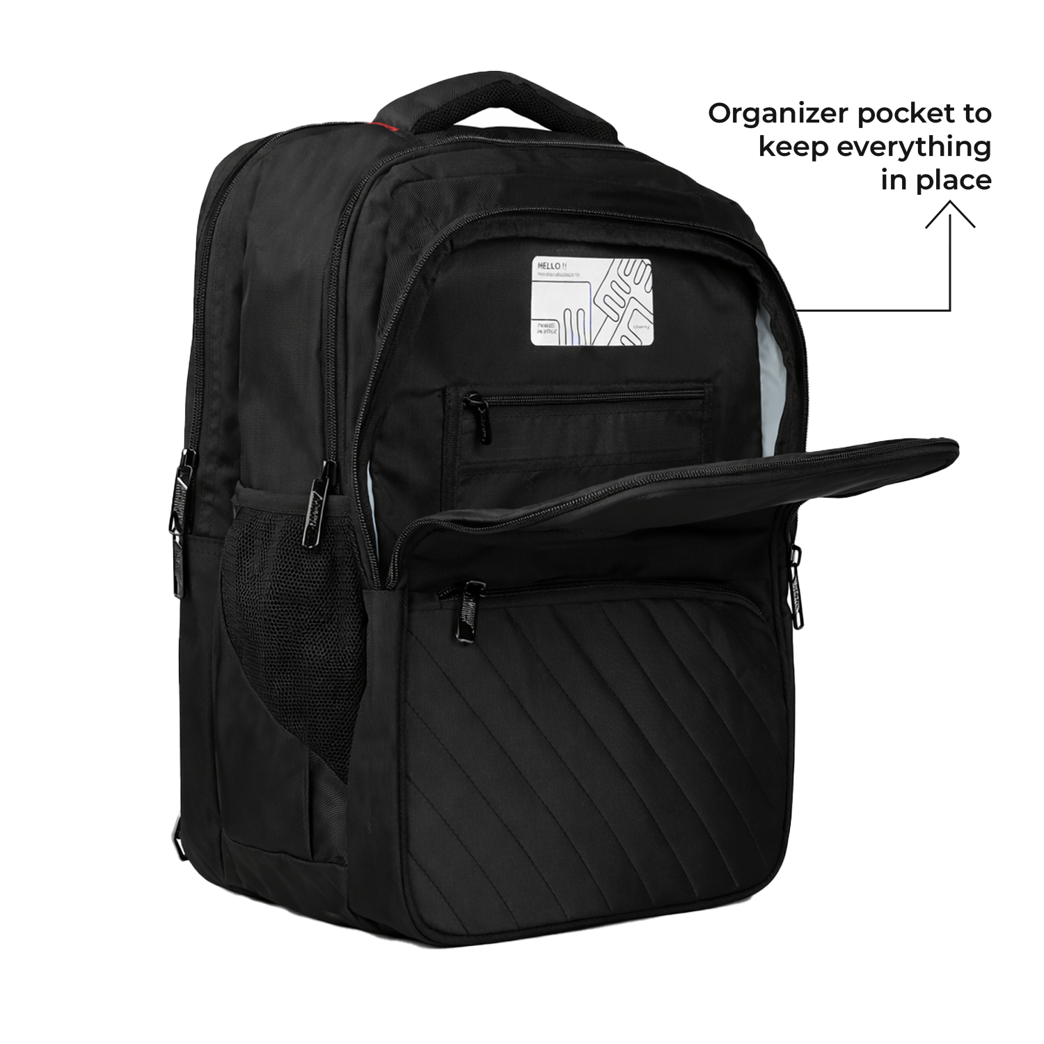 Liberty Cove Black 24L Laptop Backpack With Raincover