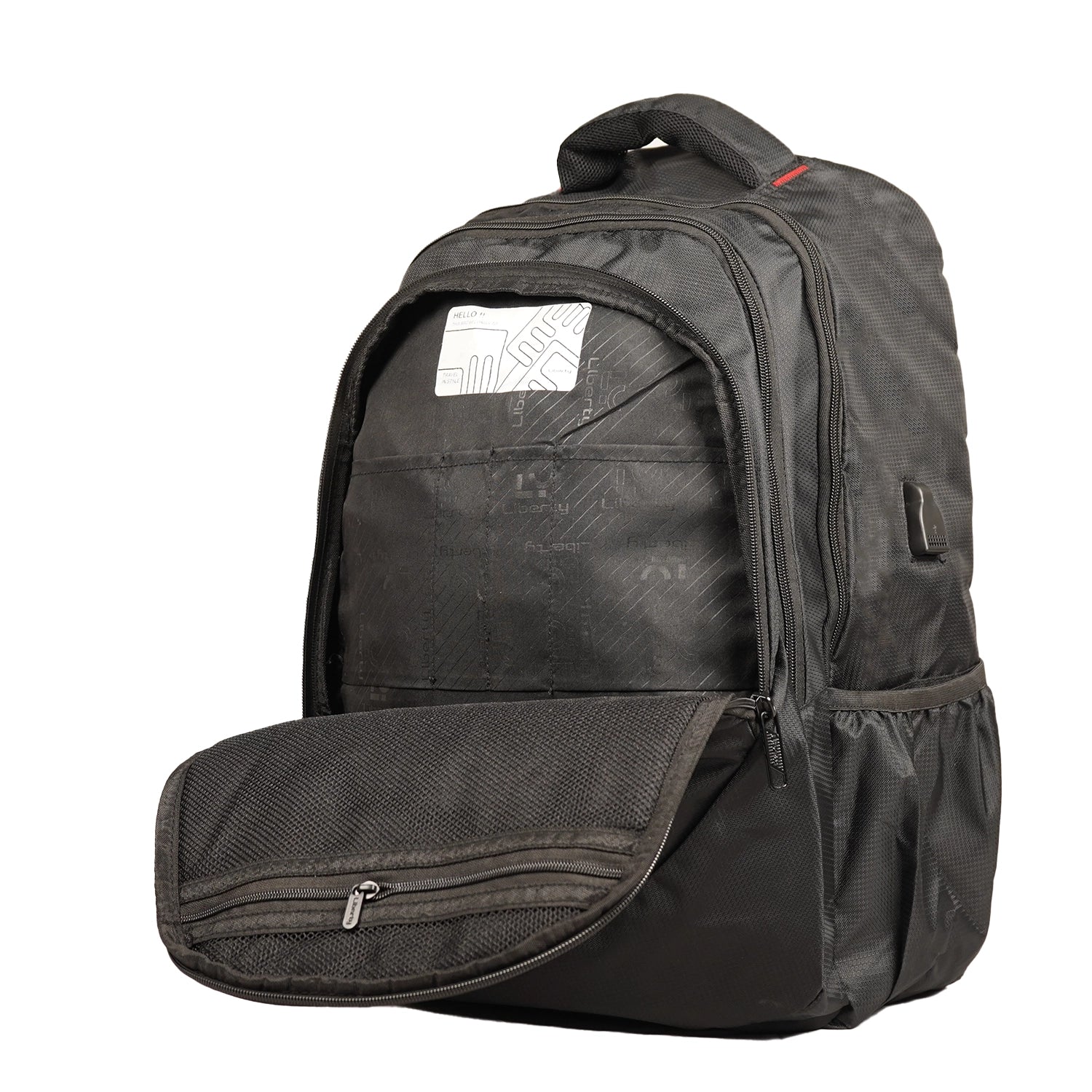 Liberty Edge 34L Black Anti-Theft Laptop Backpack With Raincover