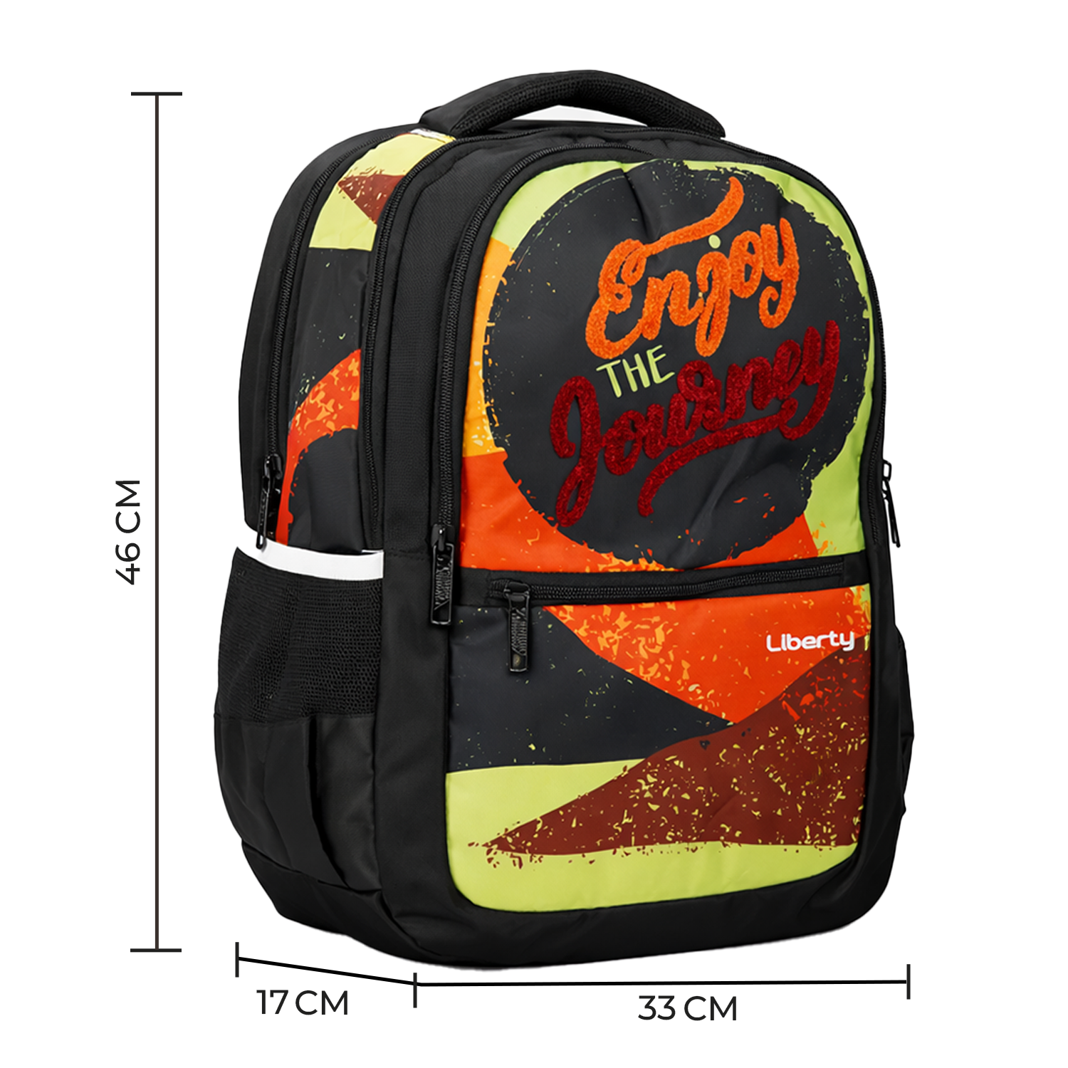 Liberty GlowSchool Black 26L Waterproof School Backpack