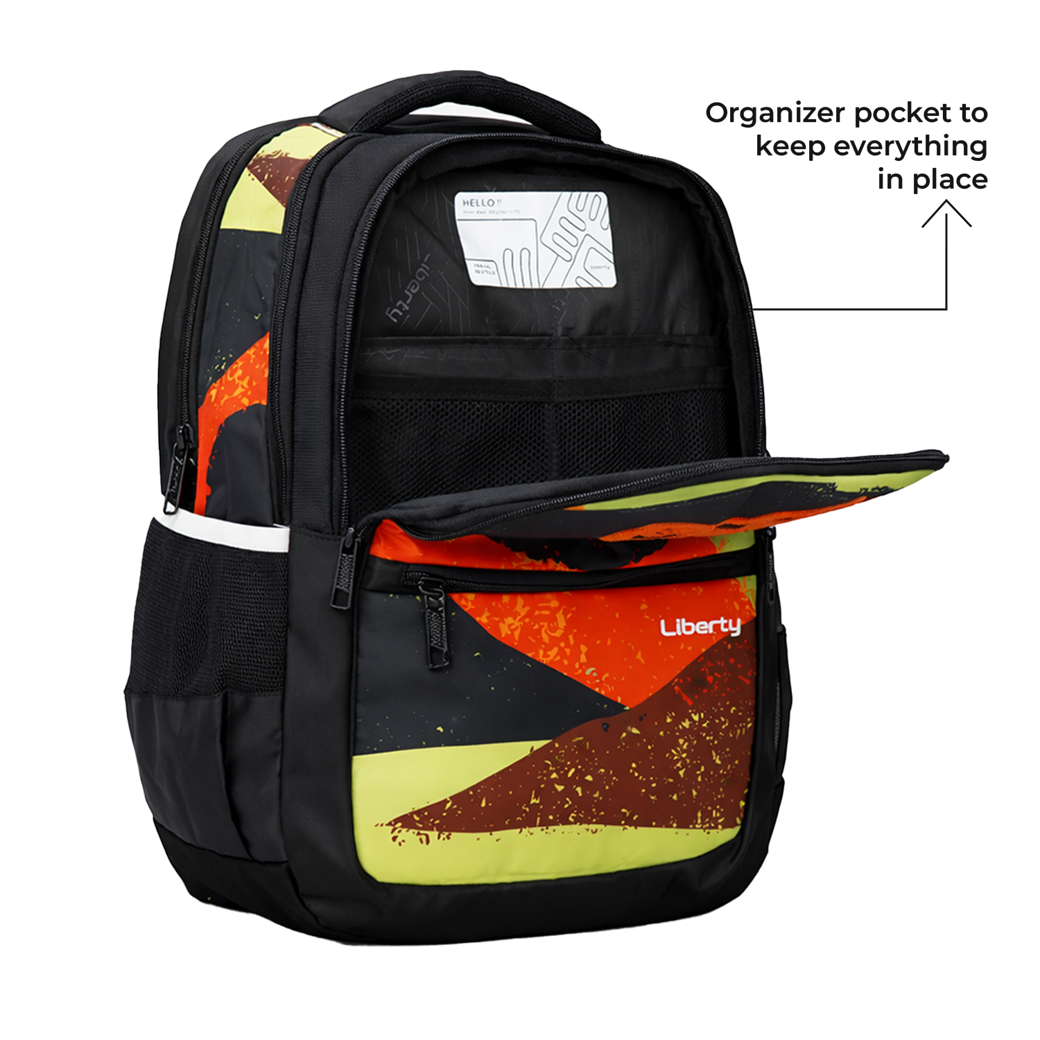 Liberty GlowSchool Black 26L Waterproof School Backpack