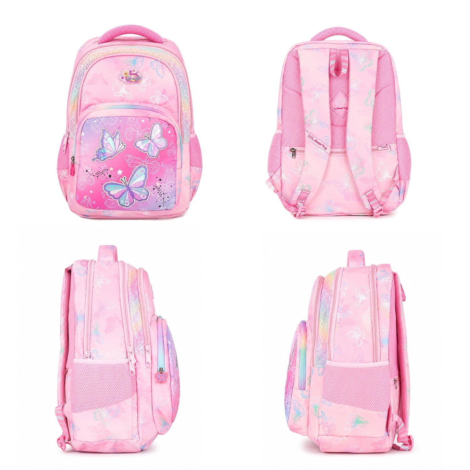Liberty Mystic Wings Butterfly Pink School Backpack