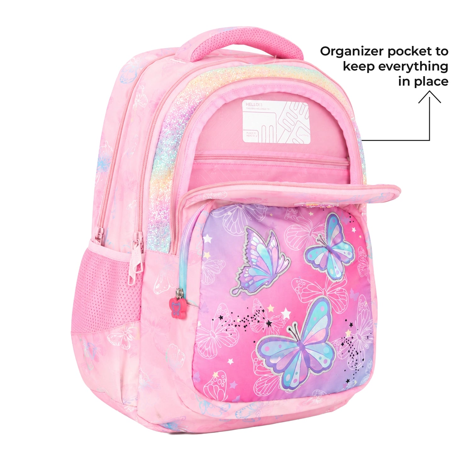 Liberty Mystic Wings Butterfly Pink School Backpack