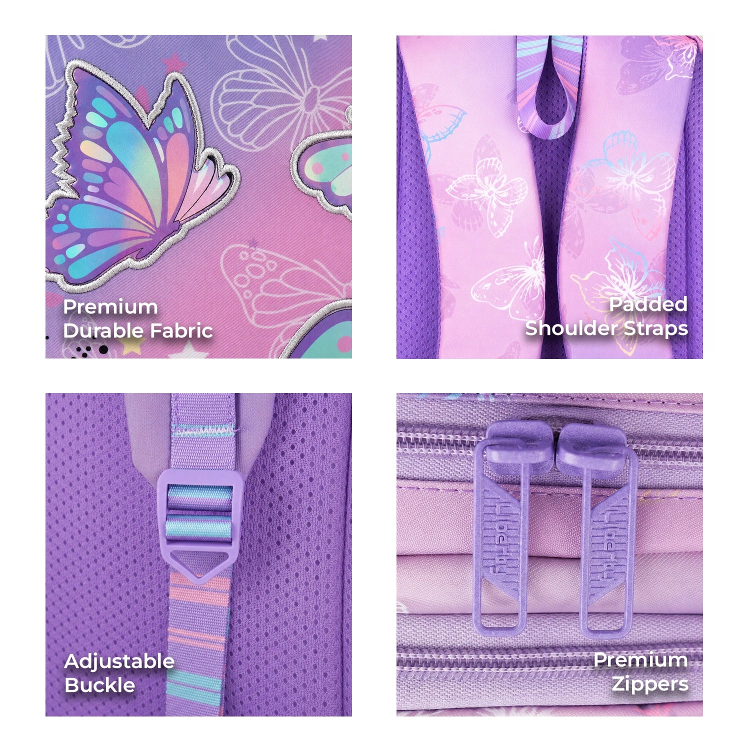 Liberty Mystic Wings Butterfly Purple School Backpack
