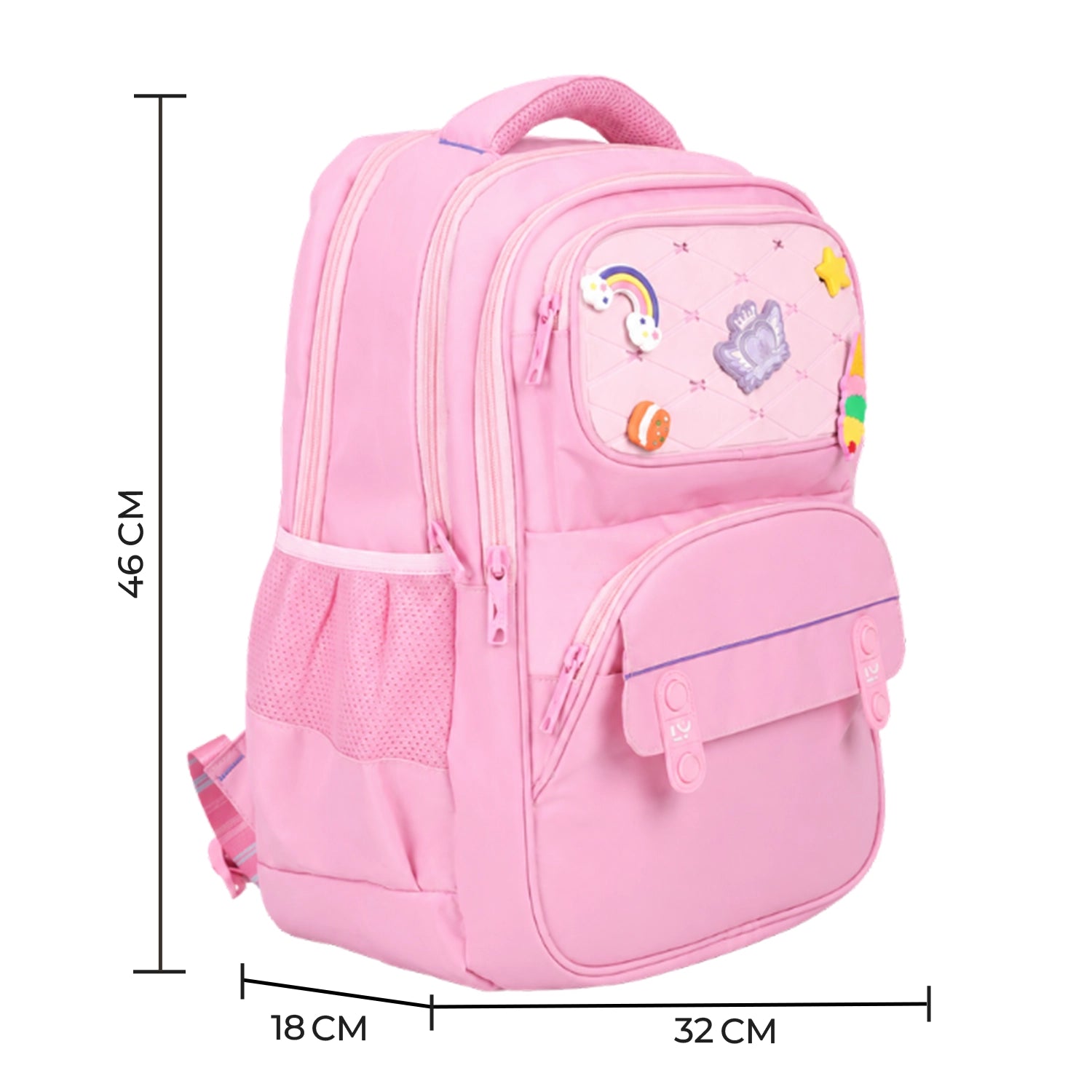 Liberty Pixel Pop Pink 26L School Backpack With Raincover