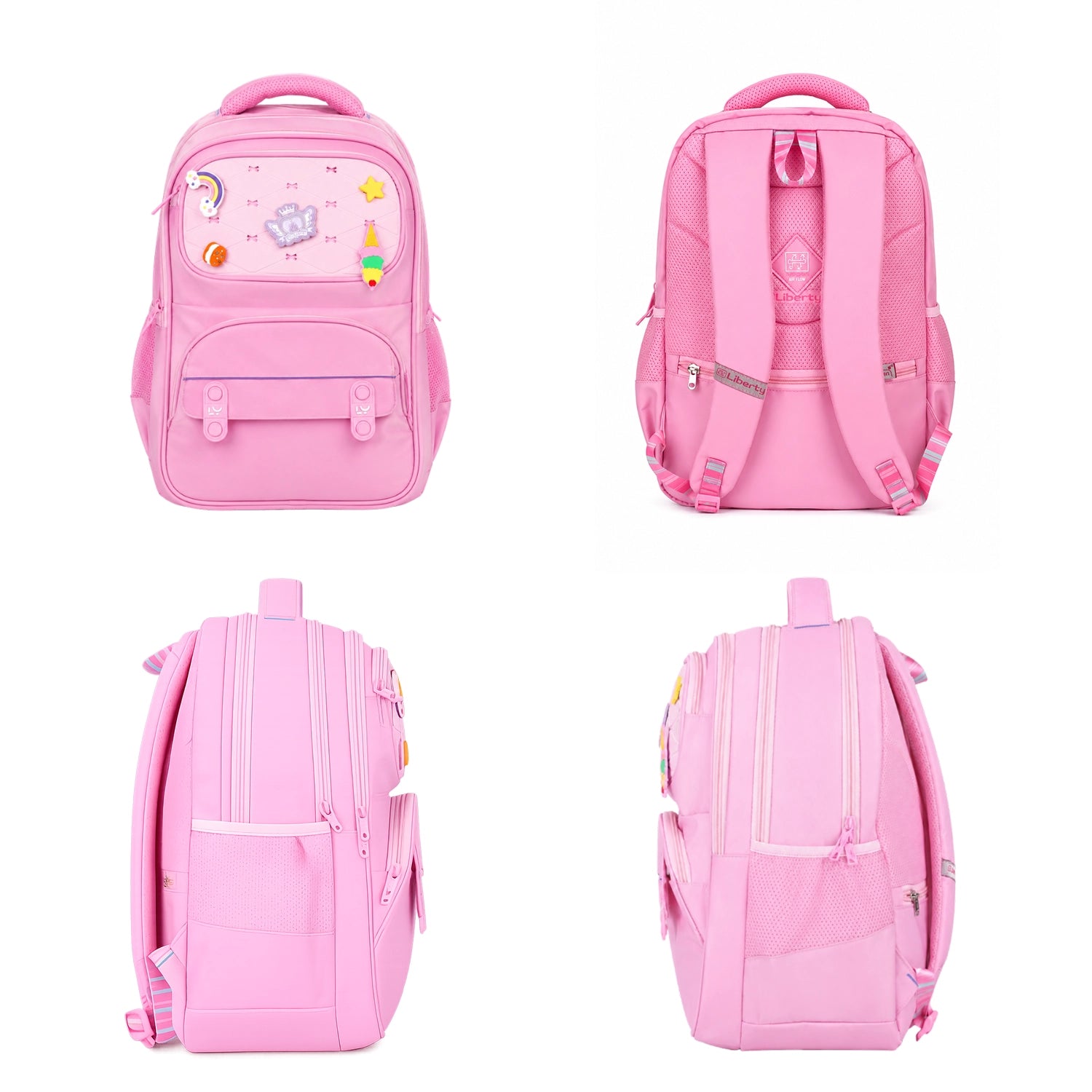 Liberty Pixel Pop Pink 26L School Backpack With Raincover