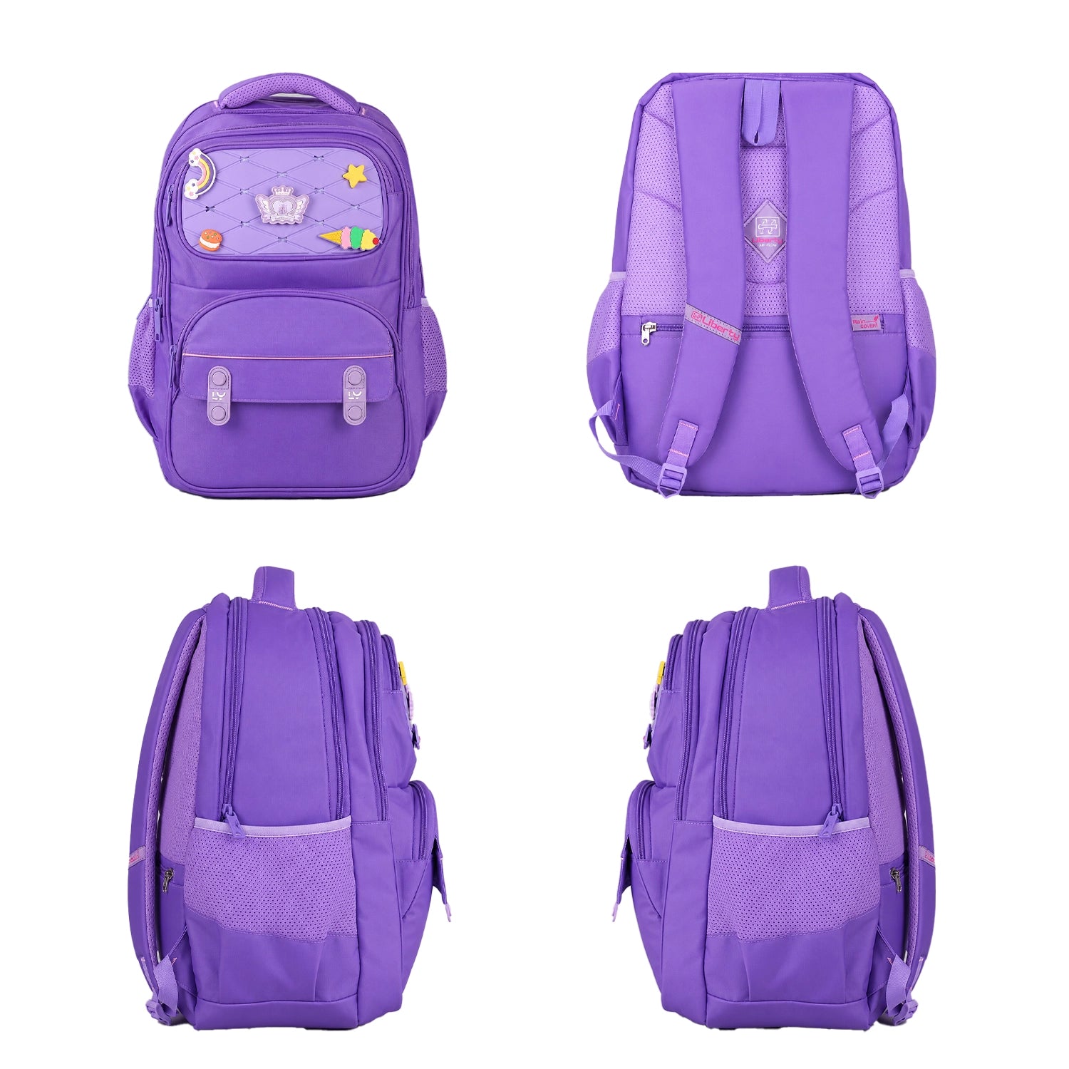 Liberty Pixel Pop Purple 26L School Backpack With Raincover