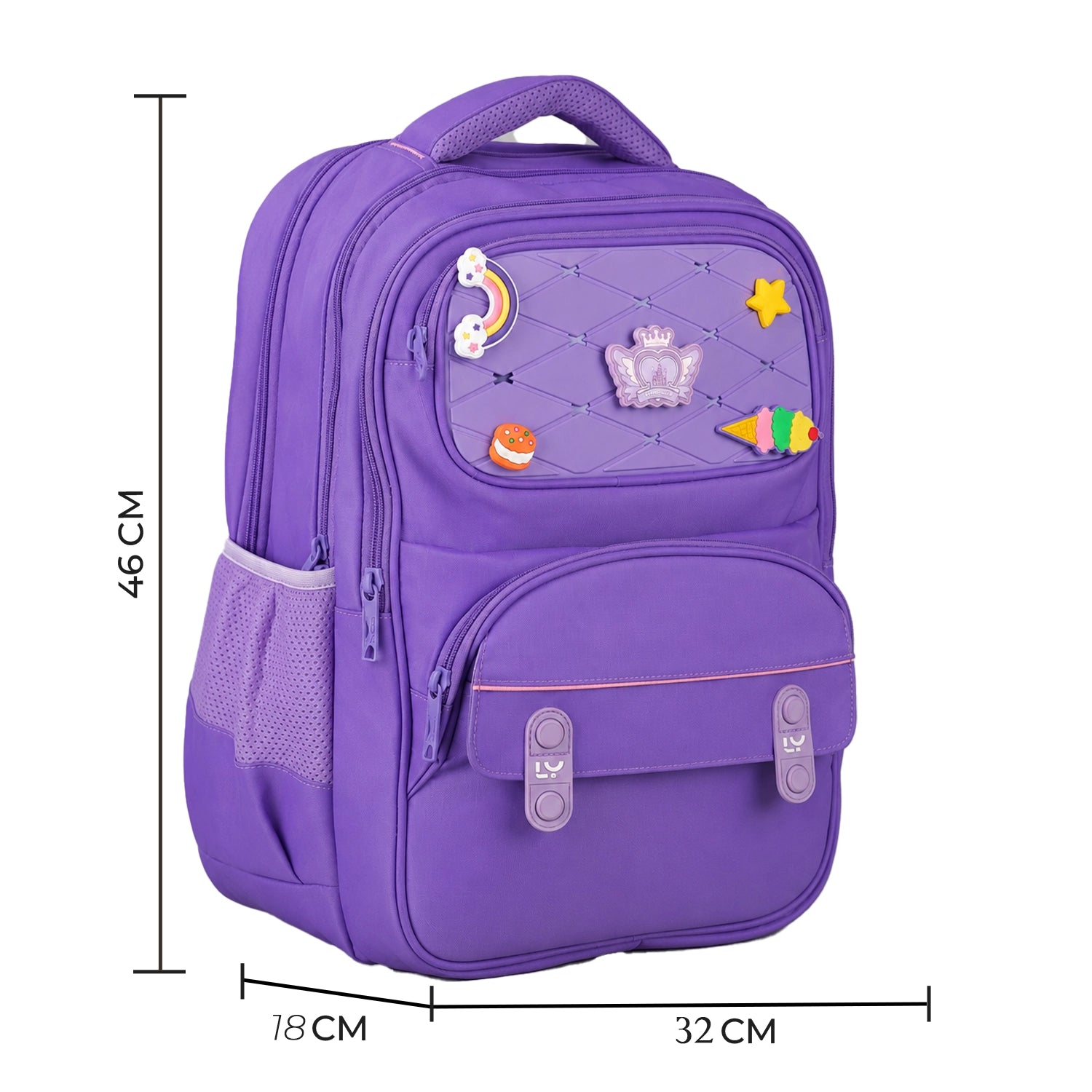 Liberty Pixel Pop Purple 26L School Backpack With Raincover