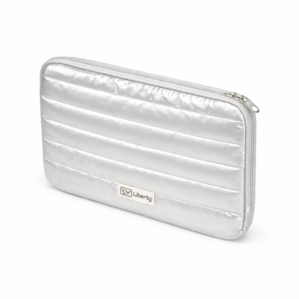 Liberty QuiltLite Silver Padded Laptop Sleeve (14inches)