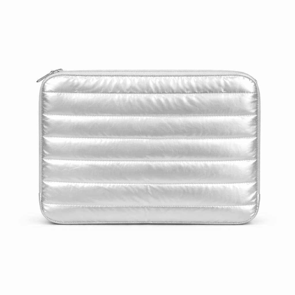Liberty QuiltLite Silver Padded Laptop Sleeve (14inches)