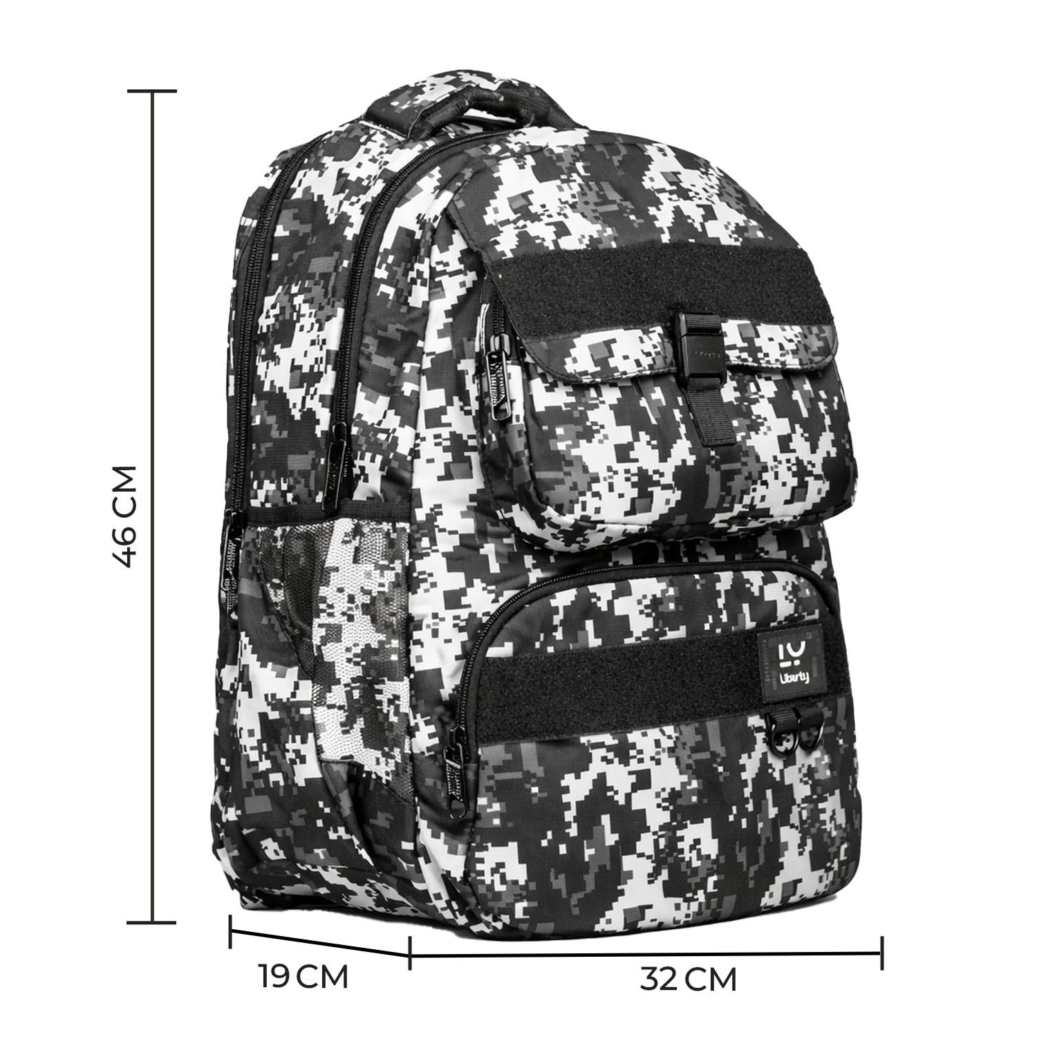 Liberty Ranger Black 28L School Backpack With Raincover