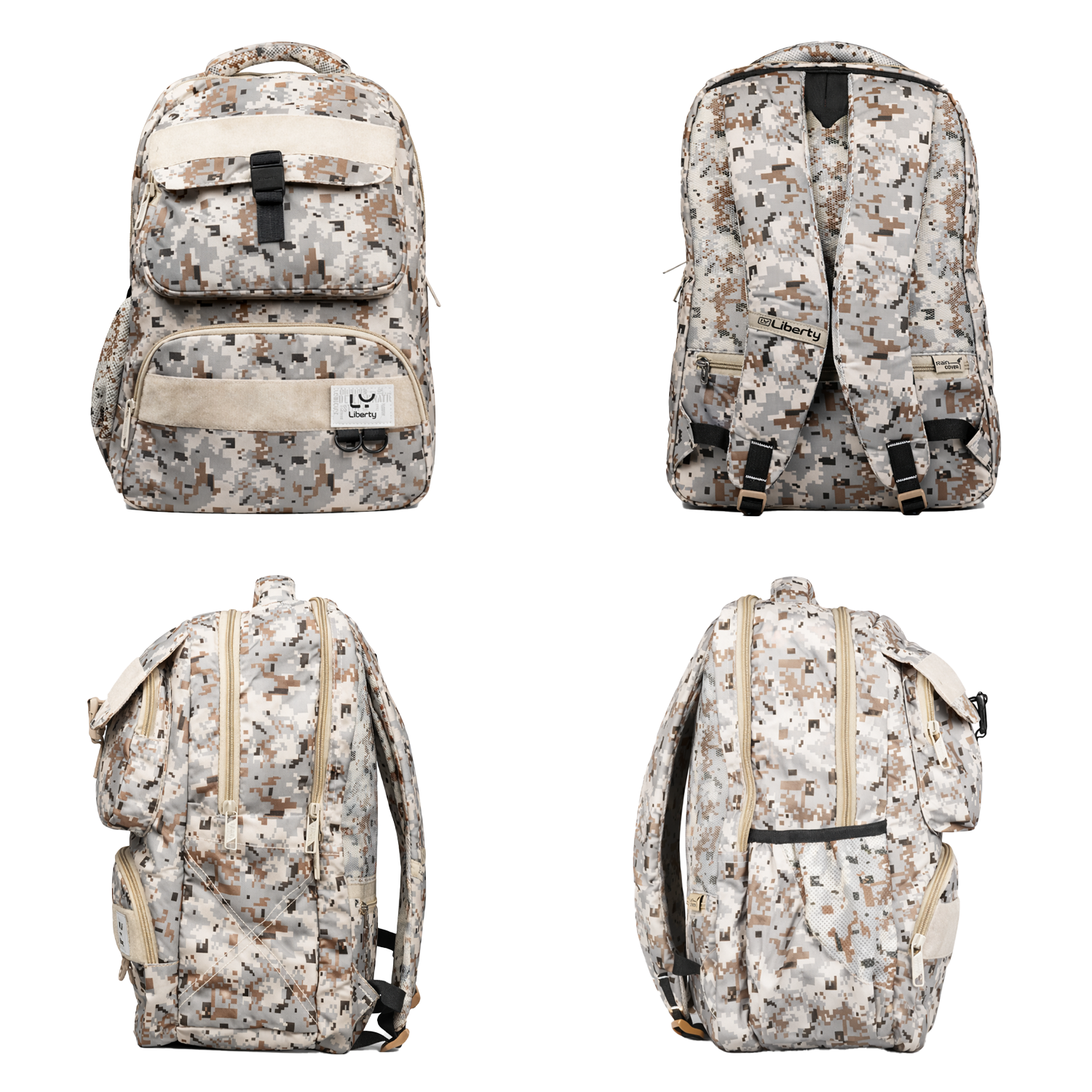 Liberty Ranger Beige 28L School Backpack With Raincover
