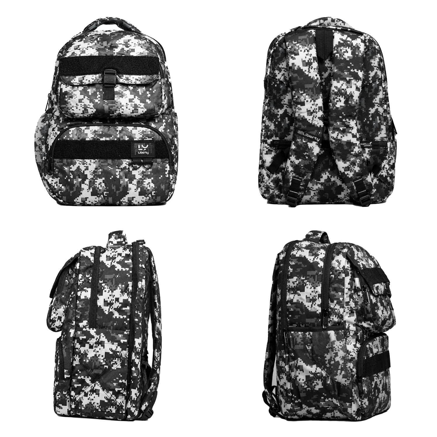 Liberty Ranger Black 28L School Backpack With Raincover