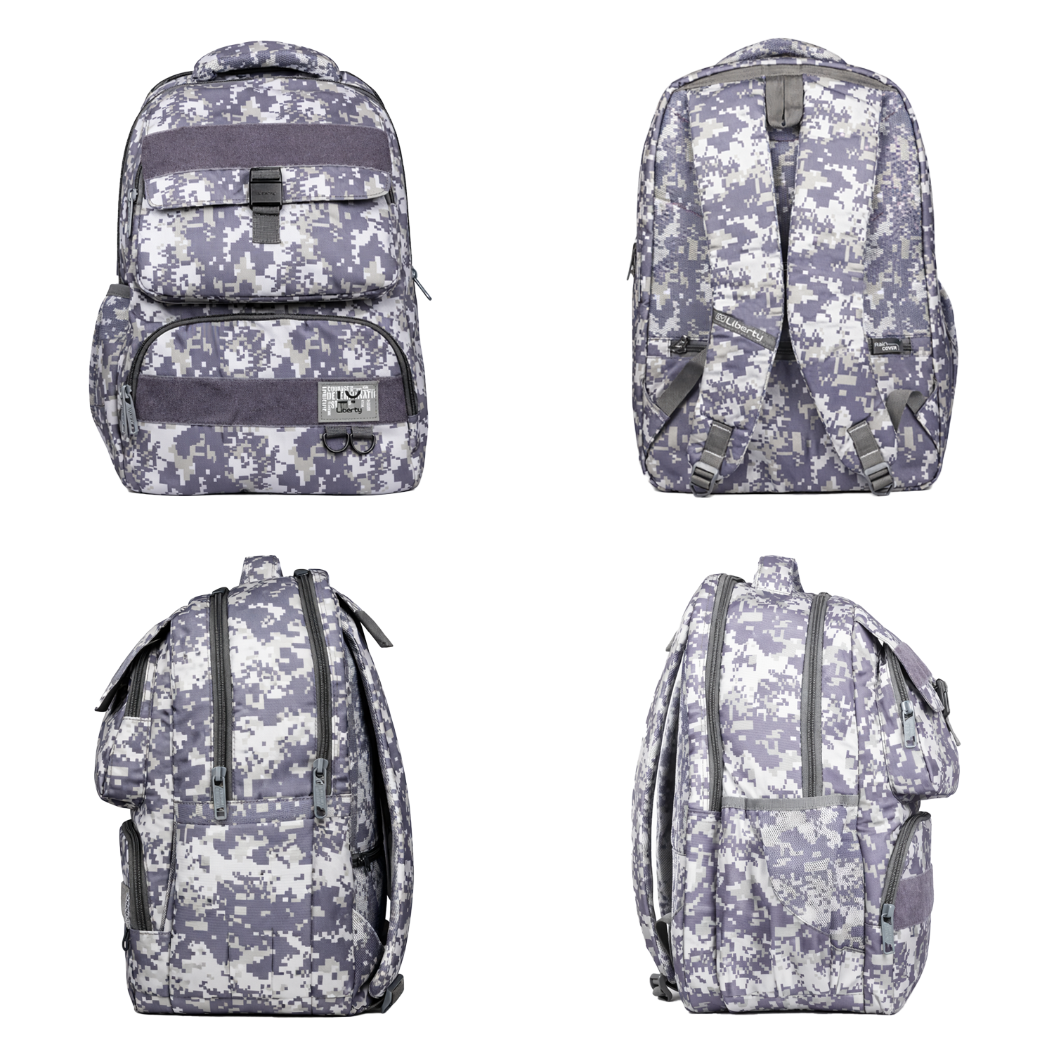 Liberty Ranger Grey 28L School Backpack With Raincover