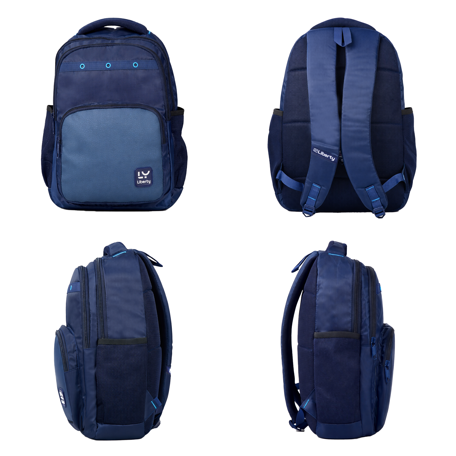 Liberty Stride Navy Blue 16L Laptop Backpack With Raincover
