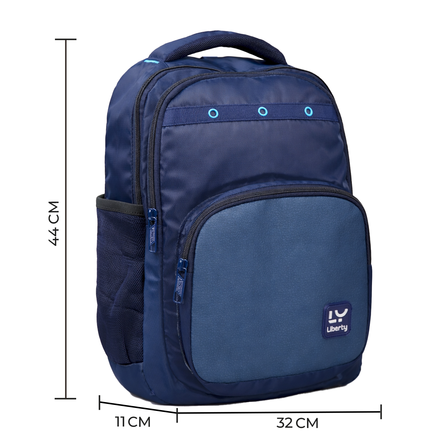 Liberty Stride Navy Blue 16L Laptop Backpack With Raincover
