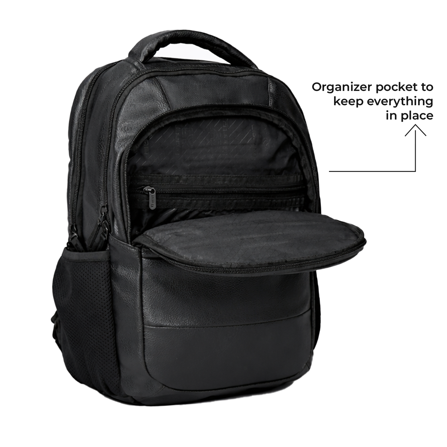 Liberty Verve Black 16L Laptop Backpack With Raincover