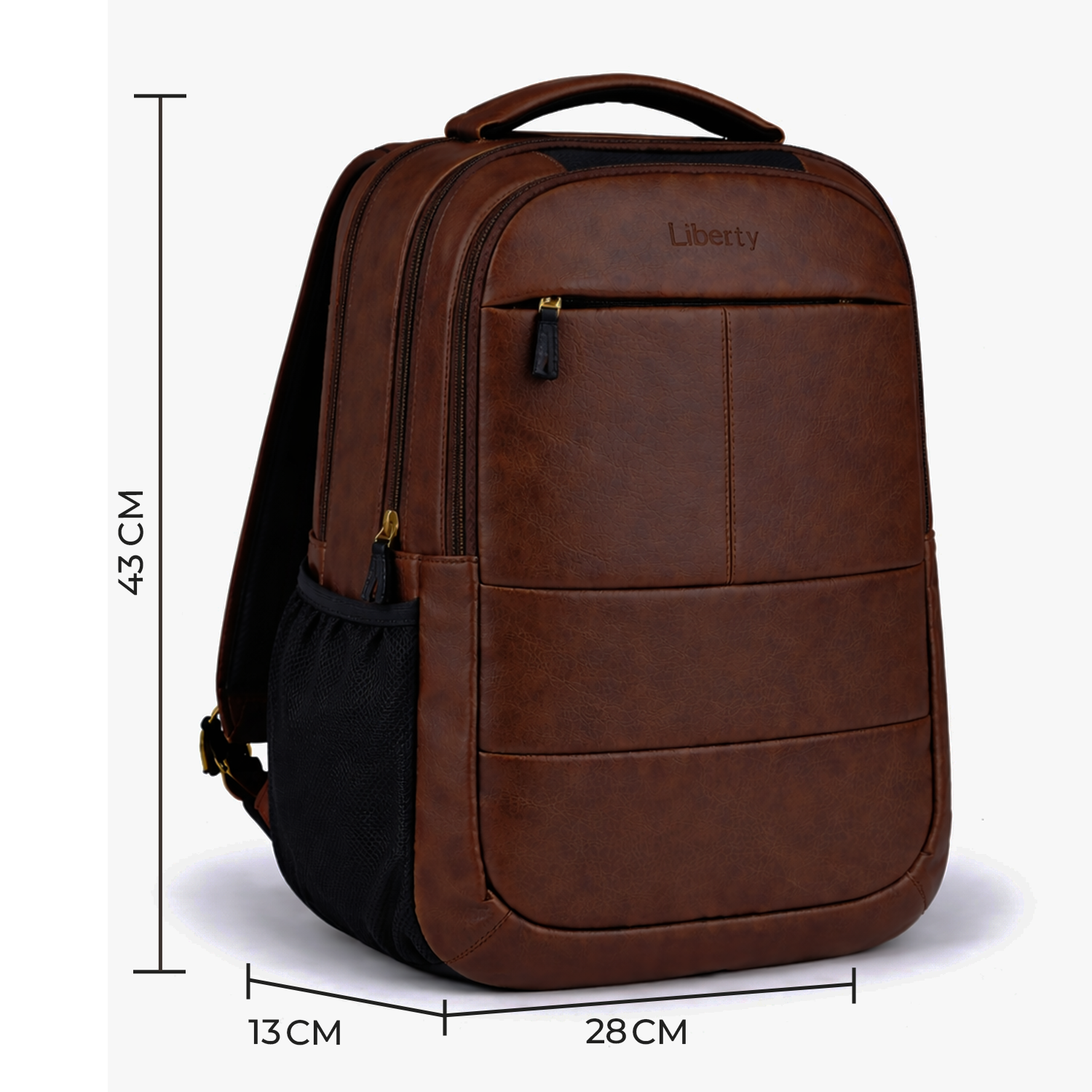 Liberty Verve Brown 16L Laptop Backpack With Raincover
