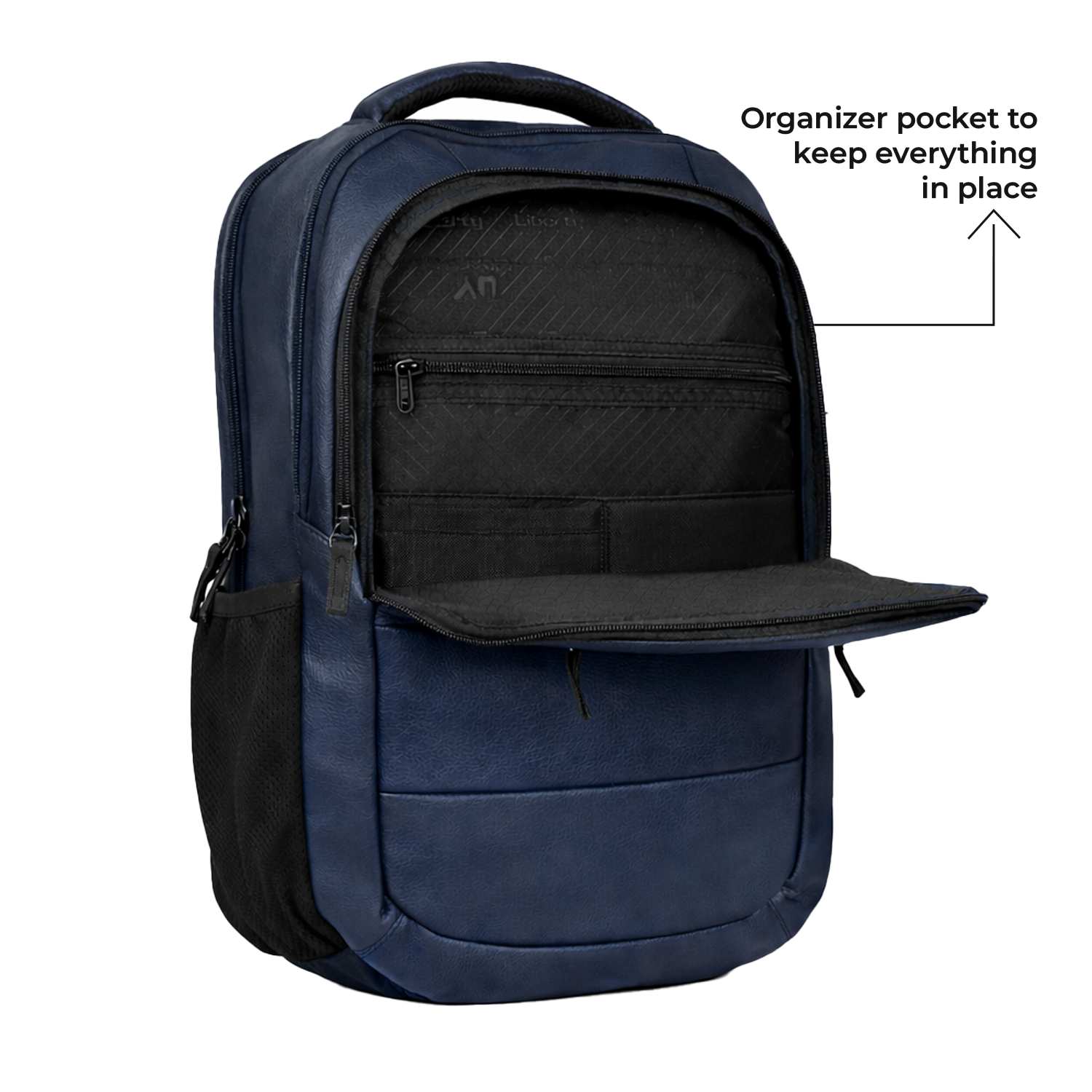 Liberty Verve Navy Blue 16L Laptop Backpack With Raincover