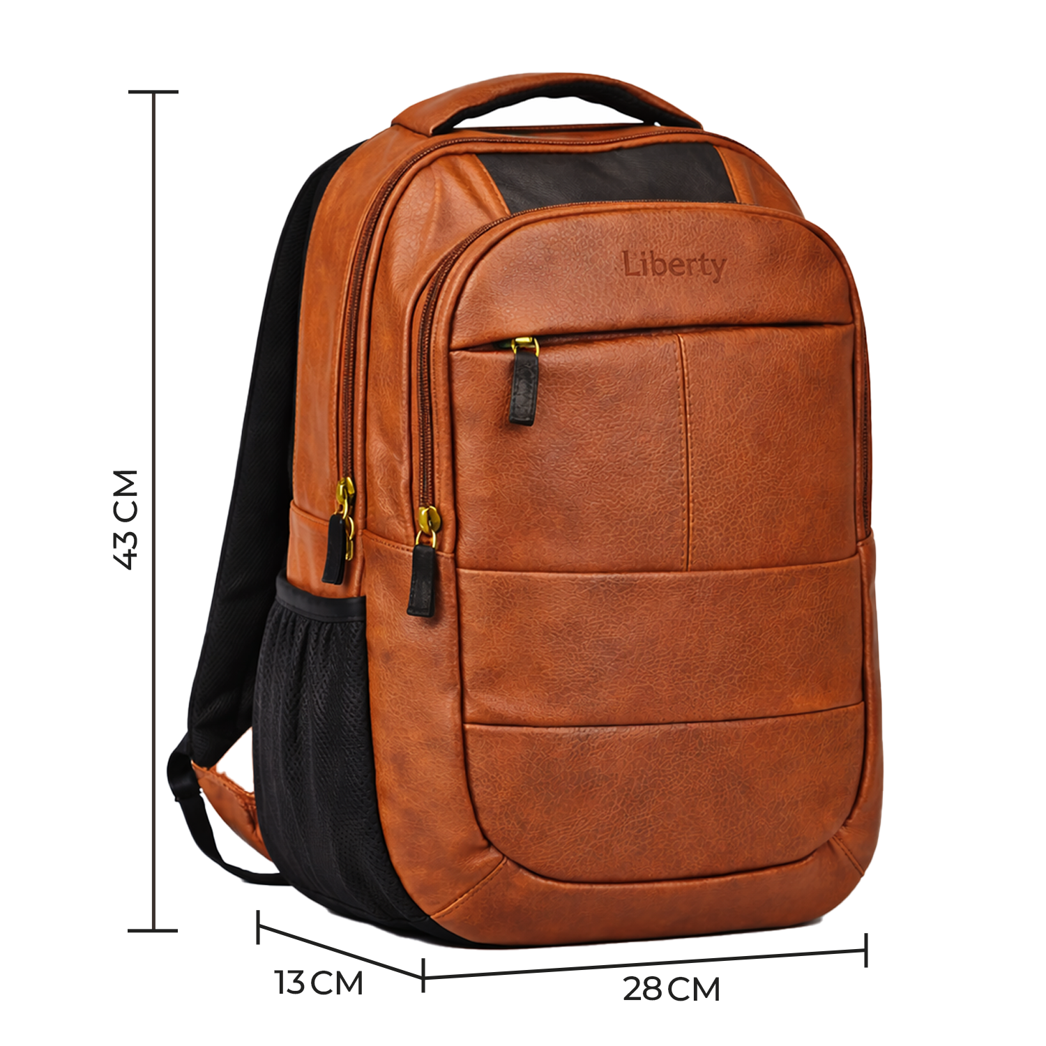 Liberty Verve Tan 16L Laptop Backpack With Raincover