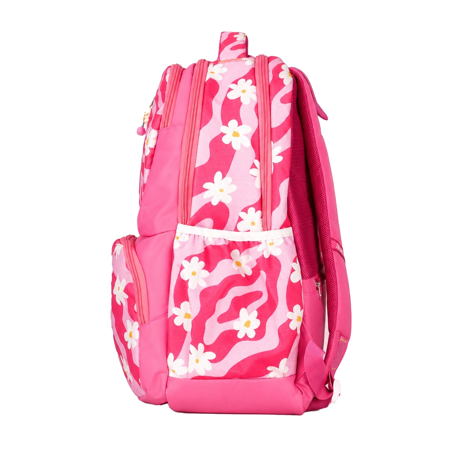 Liberty Wavy Daisy 27L Pink School Backpack With Raincover