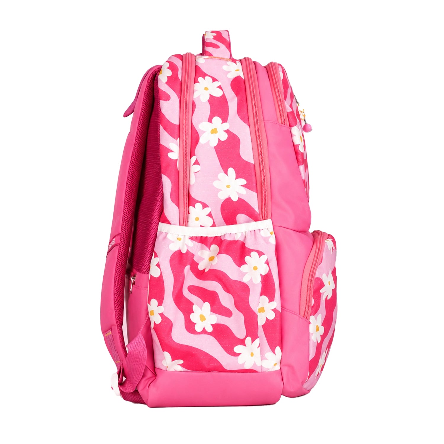 Liberty Wavy Daisy 27L Pink School Backpack With Raincover